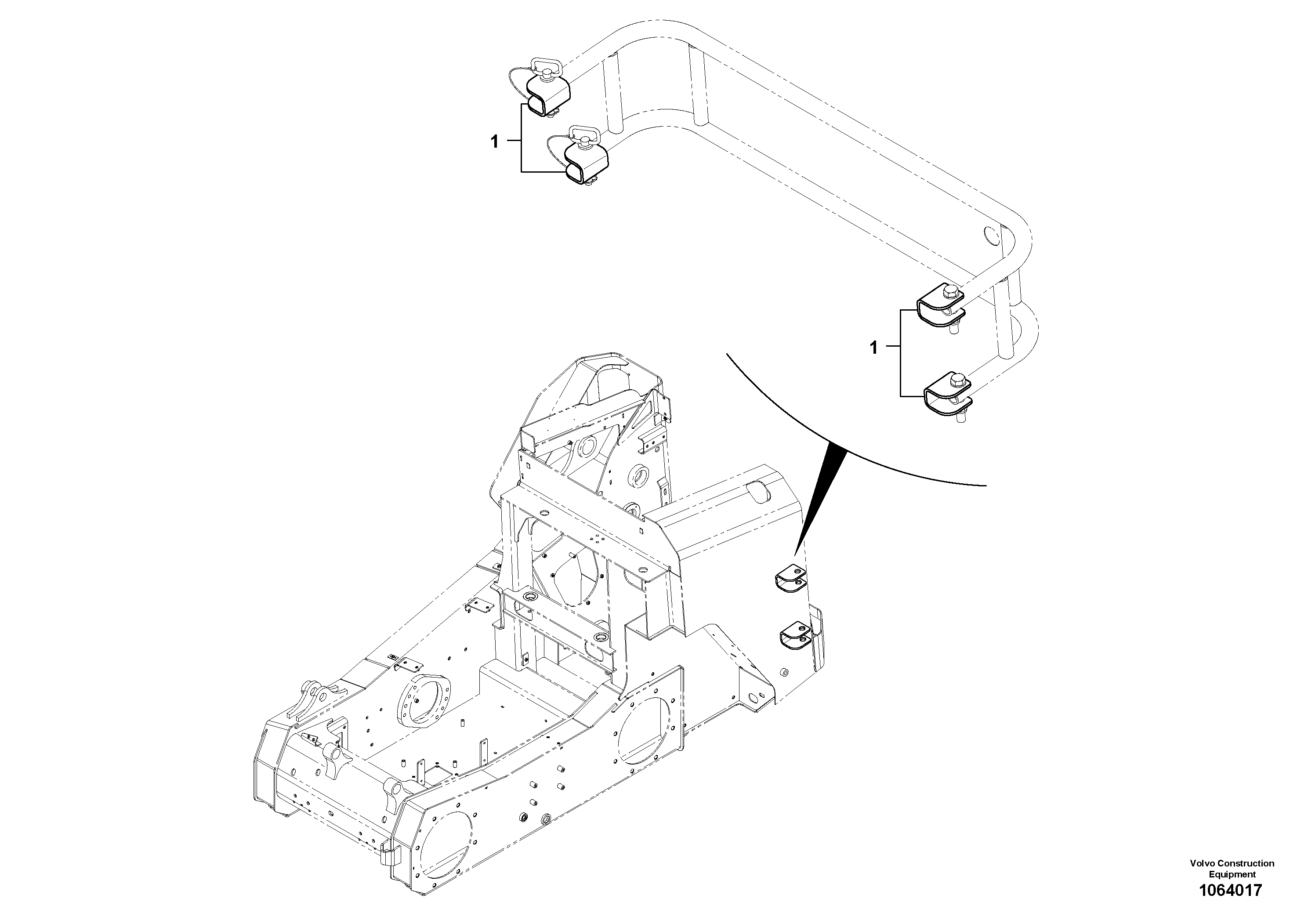 Seat frame VOE17210013 VOLVO