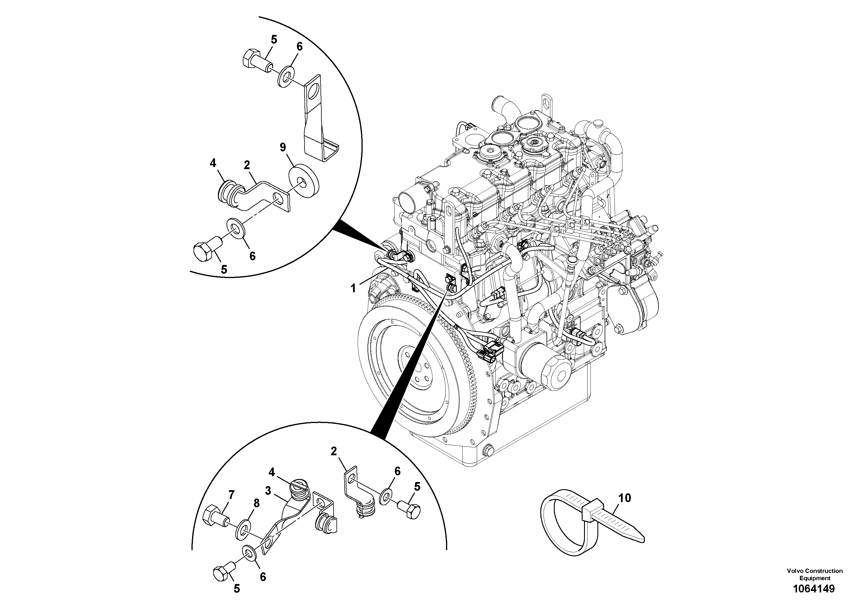Support Leg VOE17415103 VOLVO