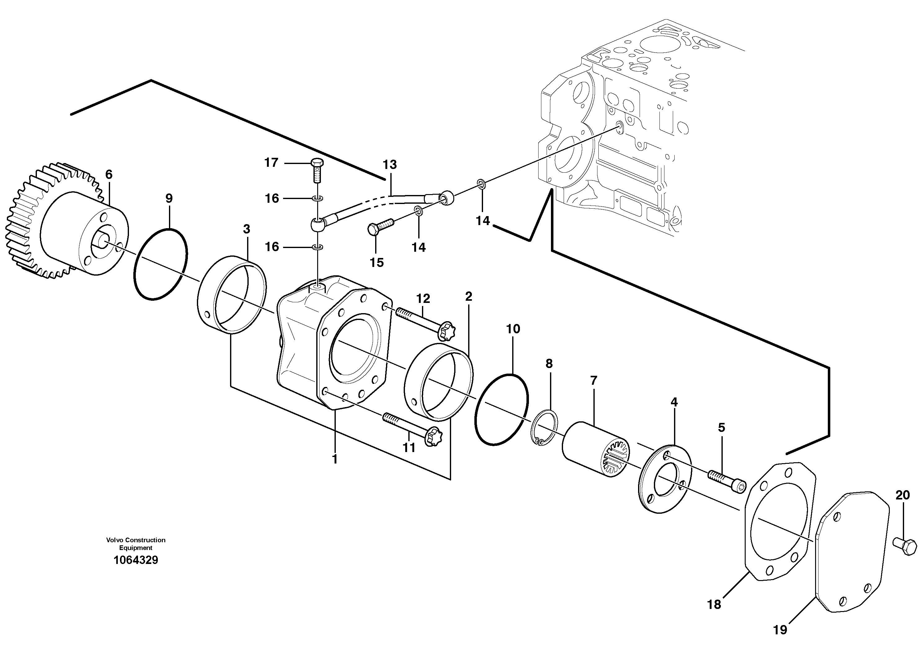 Маслоотражающее кольцо VOE21754906 VOLVO