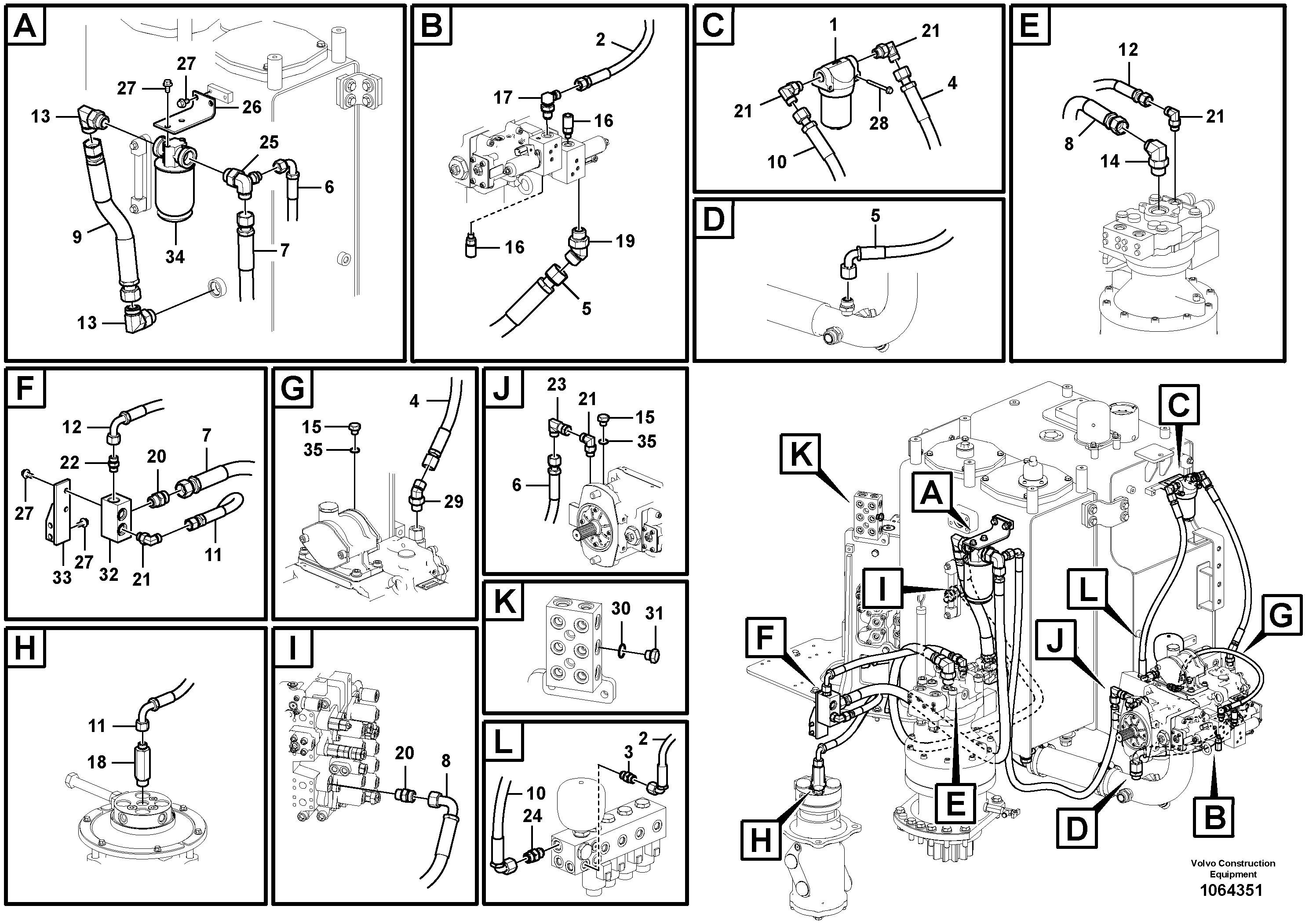 Timing gear casing VOE937464 VOLVO