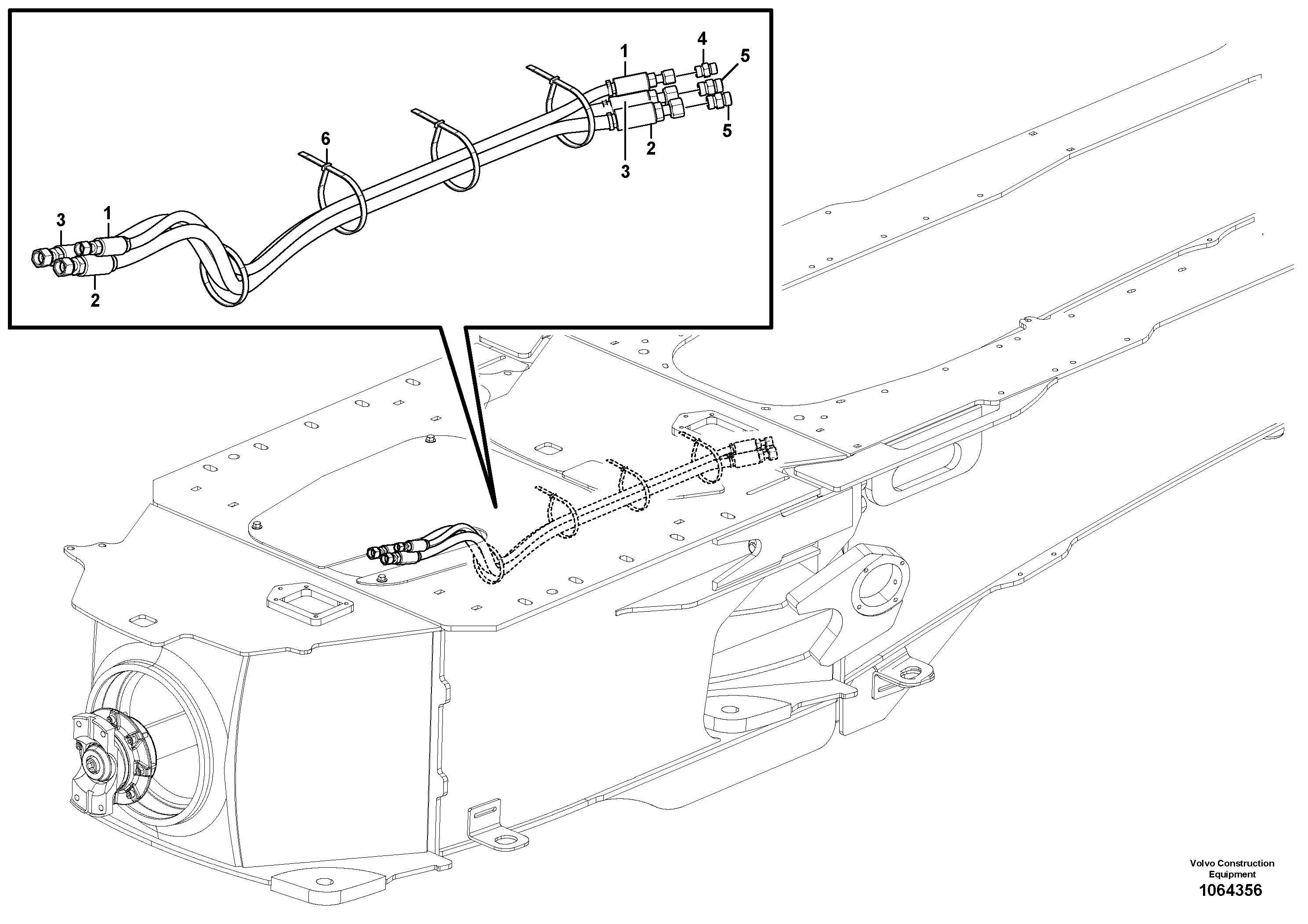 Timing gear casing VOE936424 VOLVO