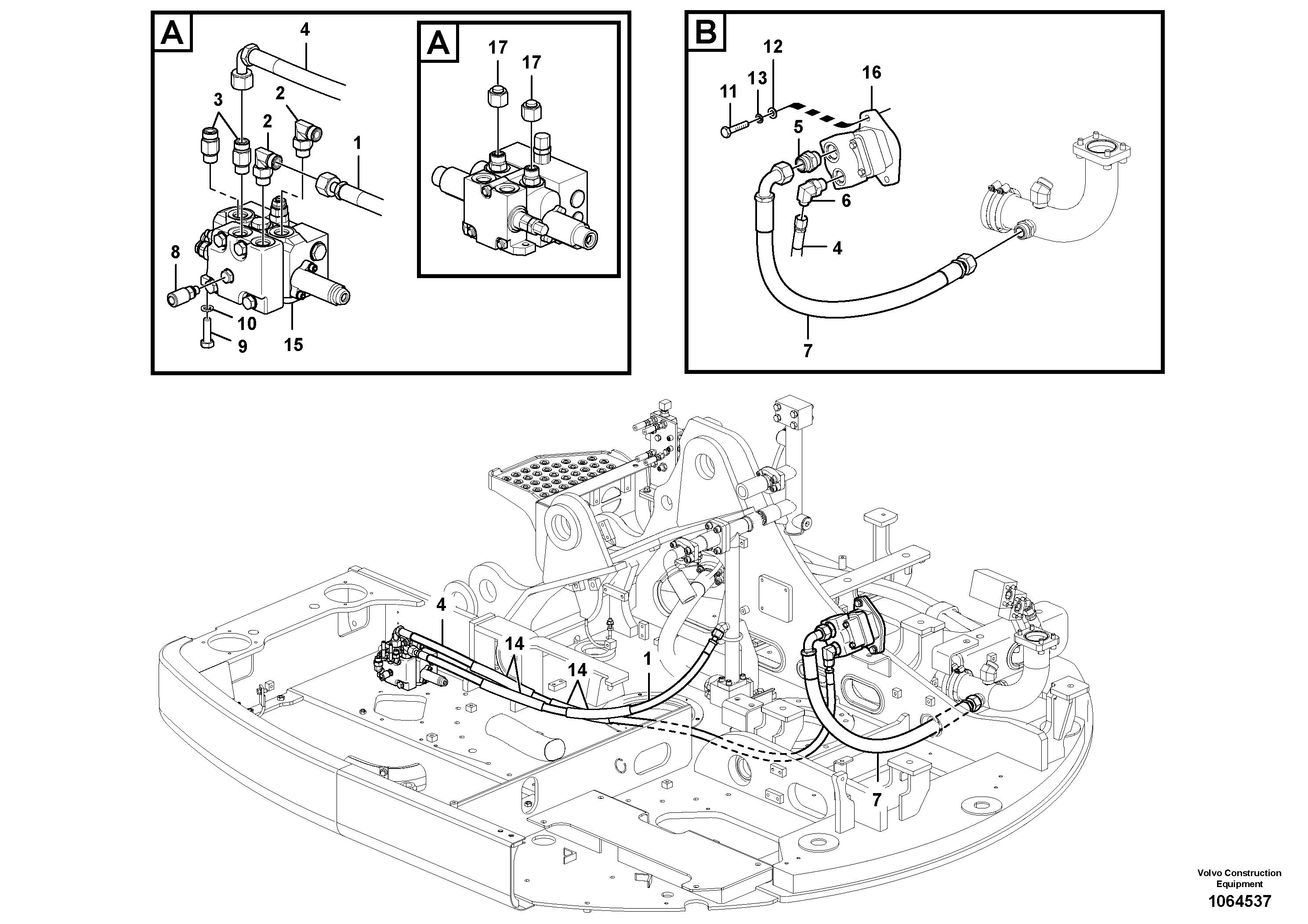 Mounting rail VOE993062 VOLVO