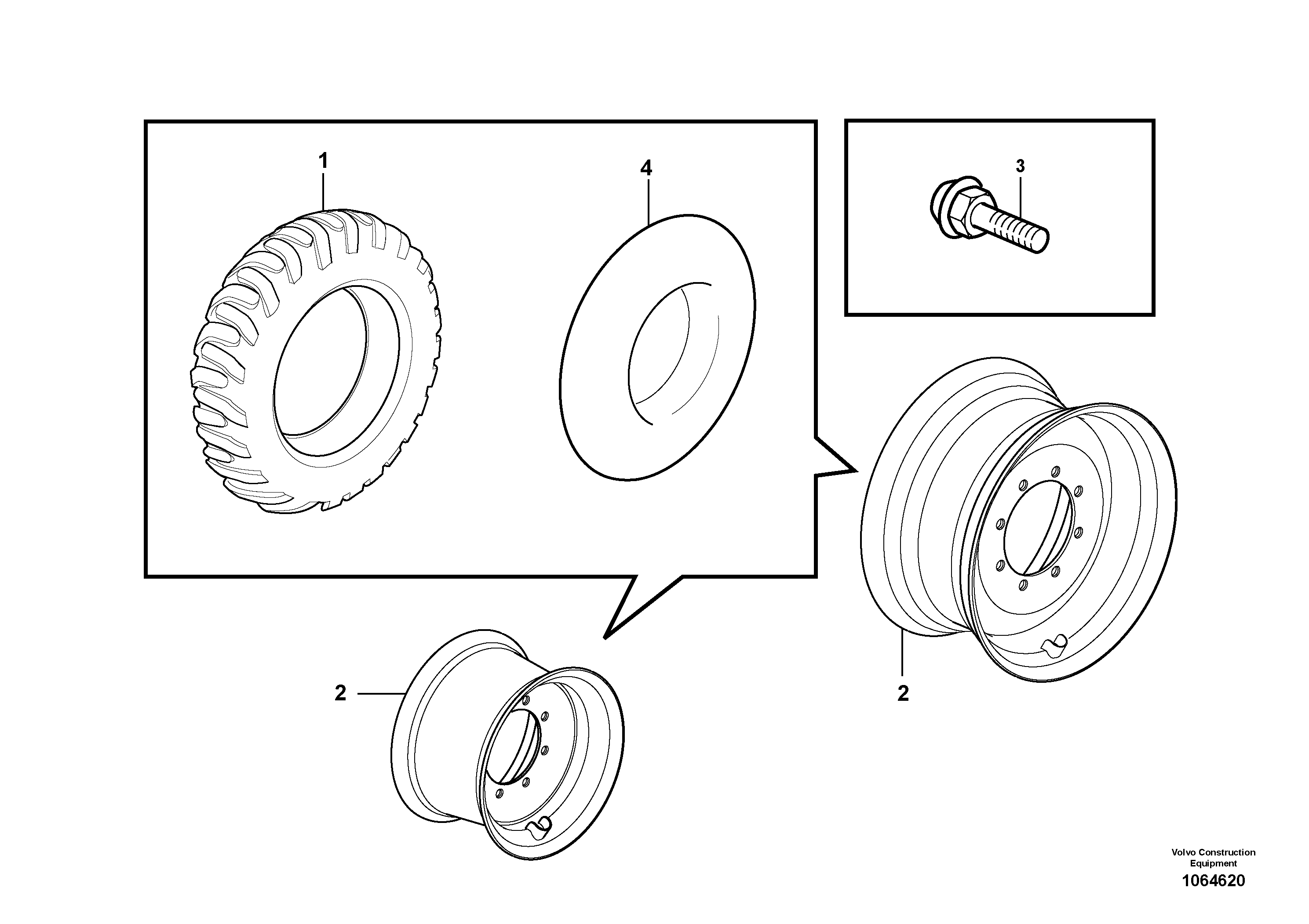 Wheel VOE11890375 VOLVO