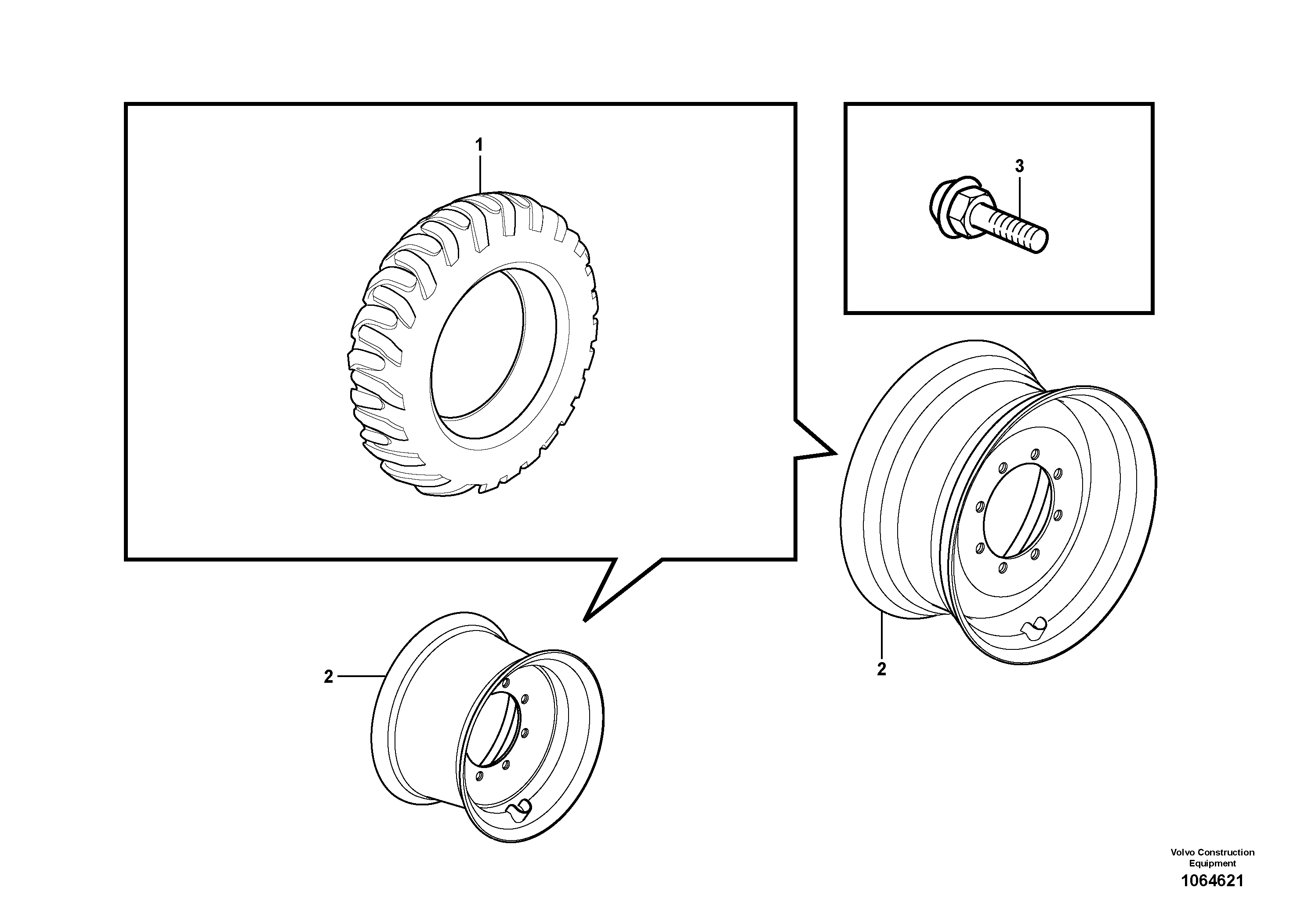 Wheel VOE11889159 VOLVO