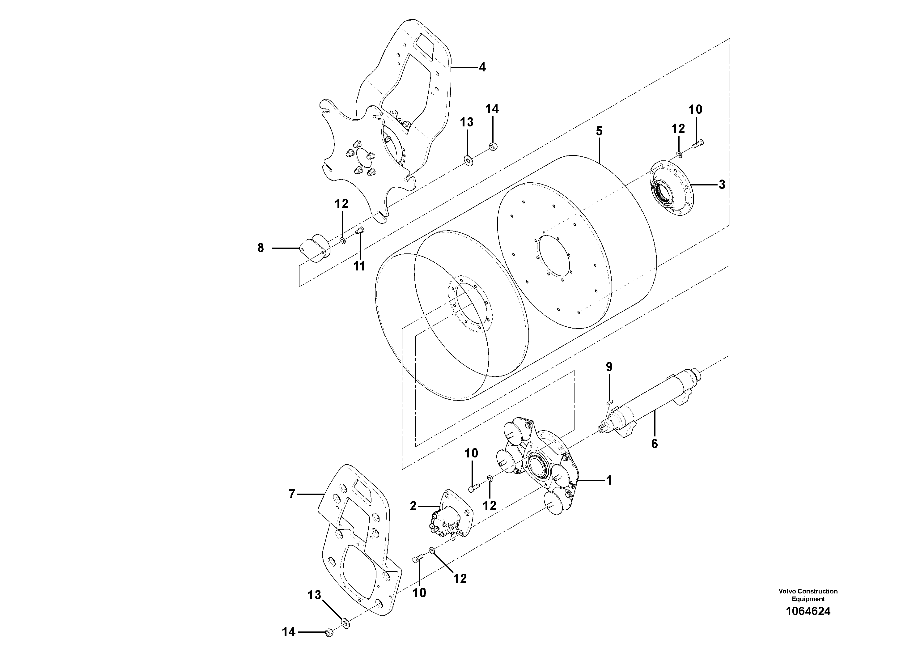 Balancer gasket RM80900715 VOLVO