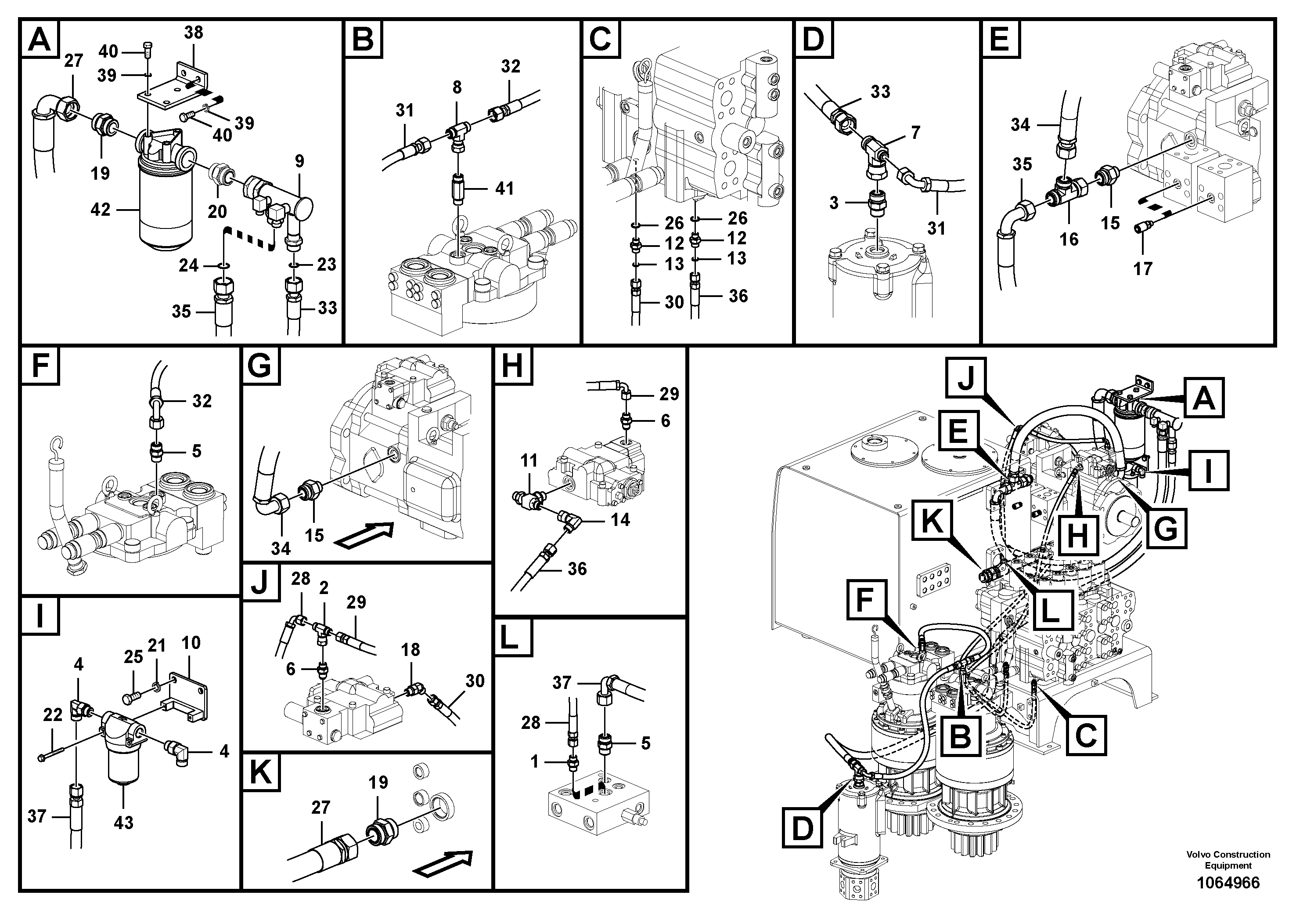 Timing gear casing VOE15801054 VOLVO