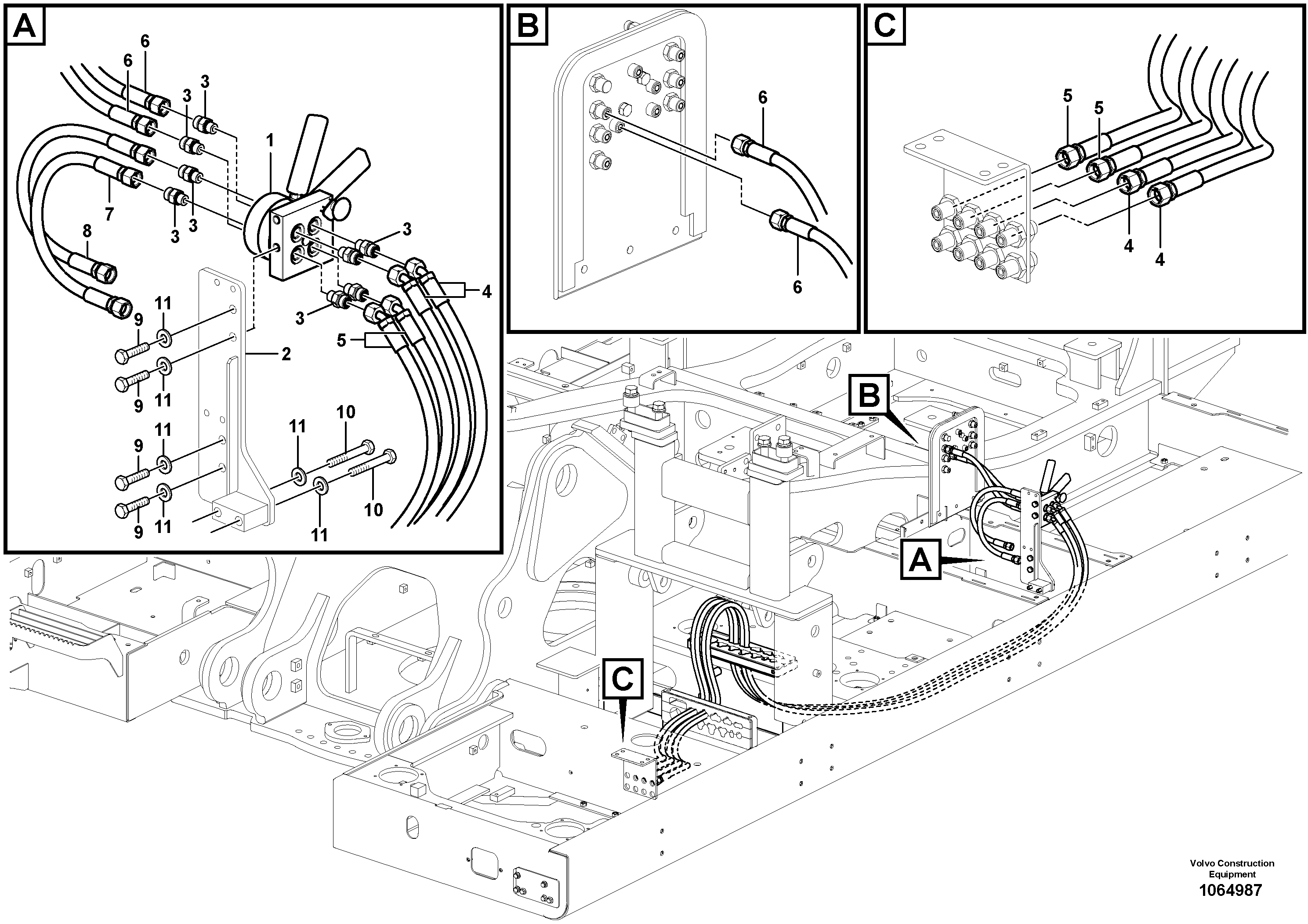 Seat frame VOE14630604 VOLVO