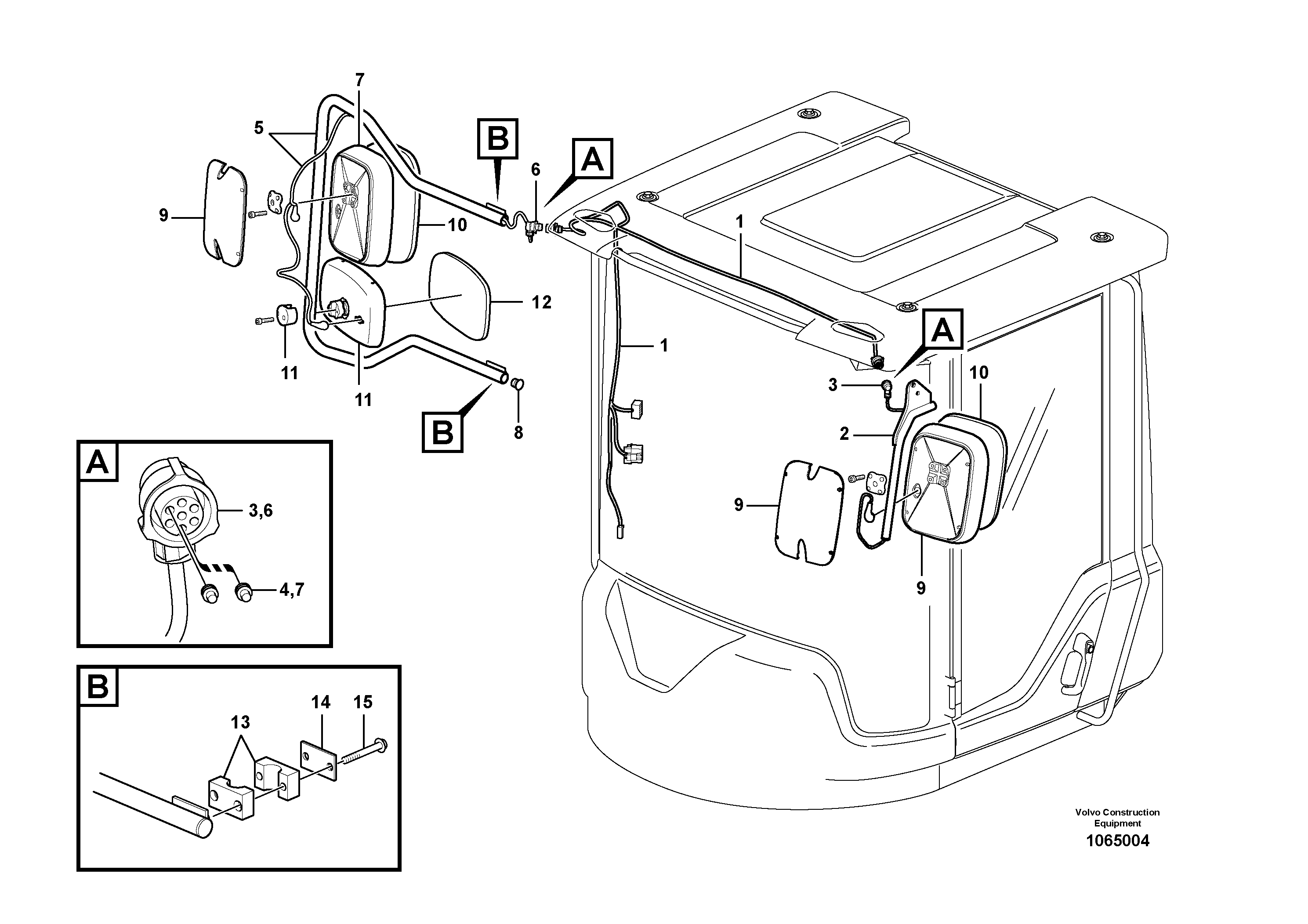 Mirror Arm VOE37230943 VOLVO