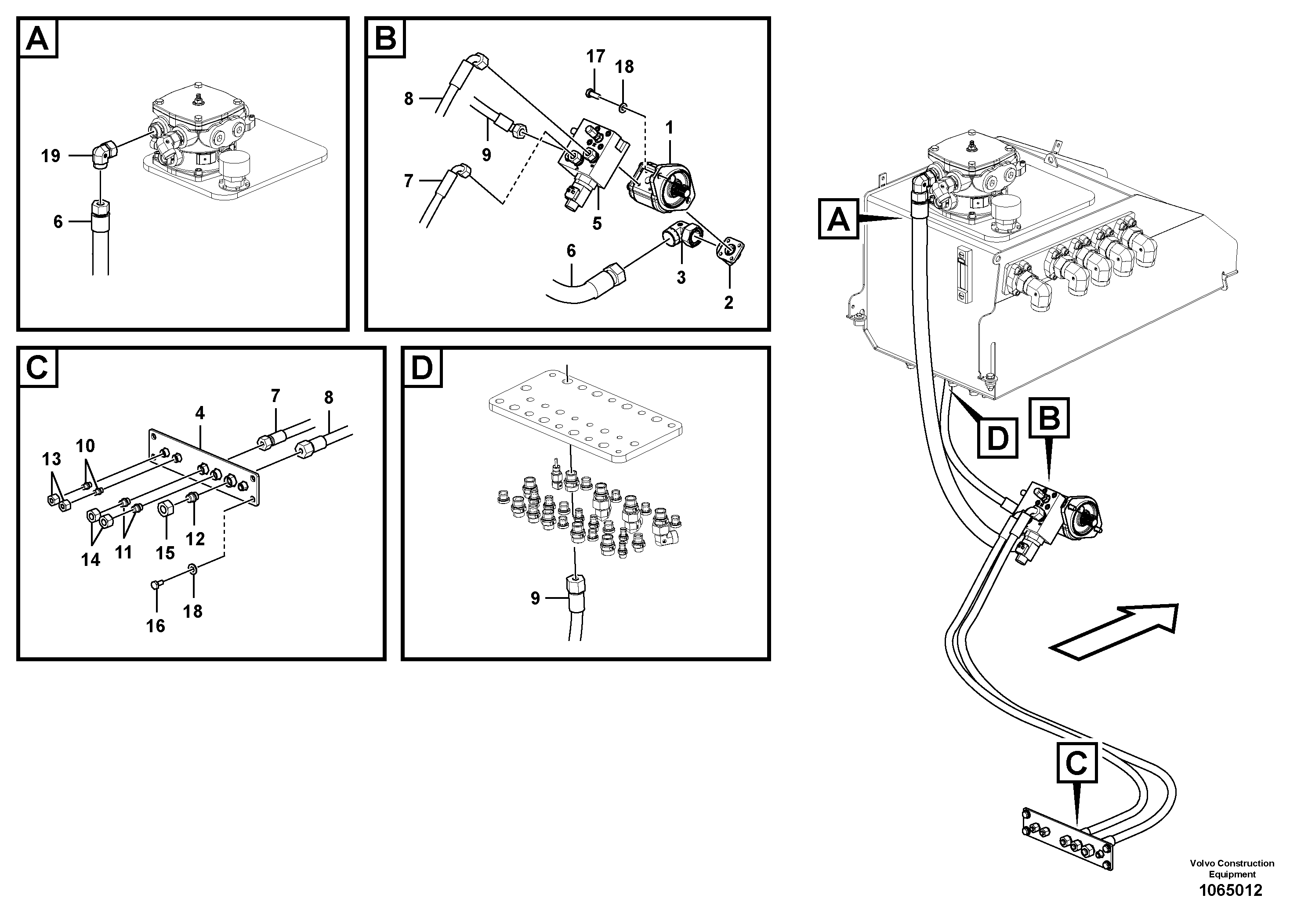 Fuel pipes, RM80894546 VOLVO