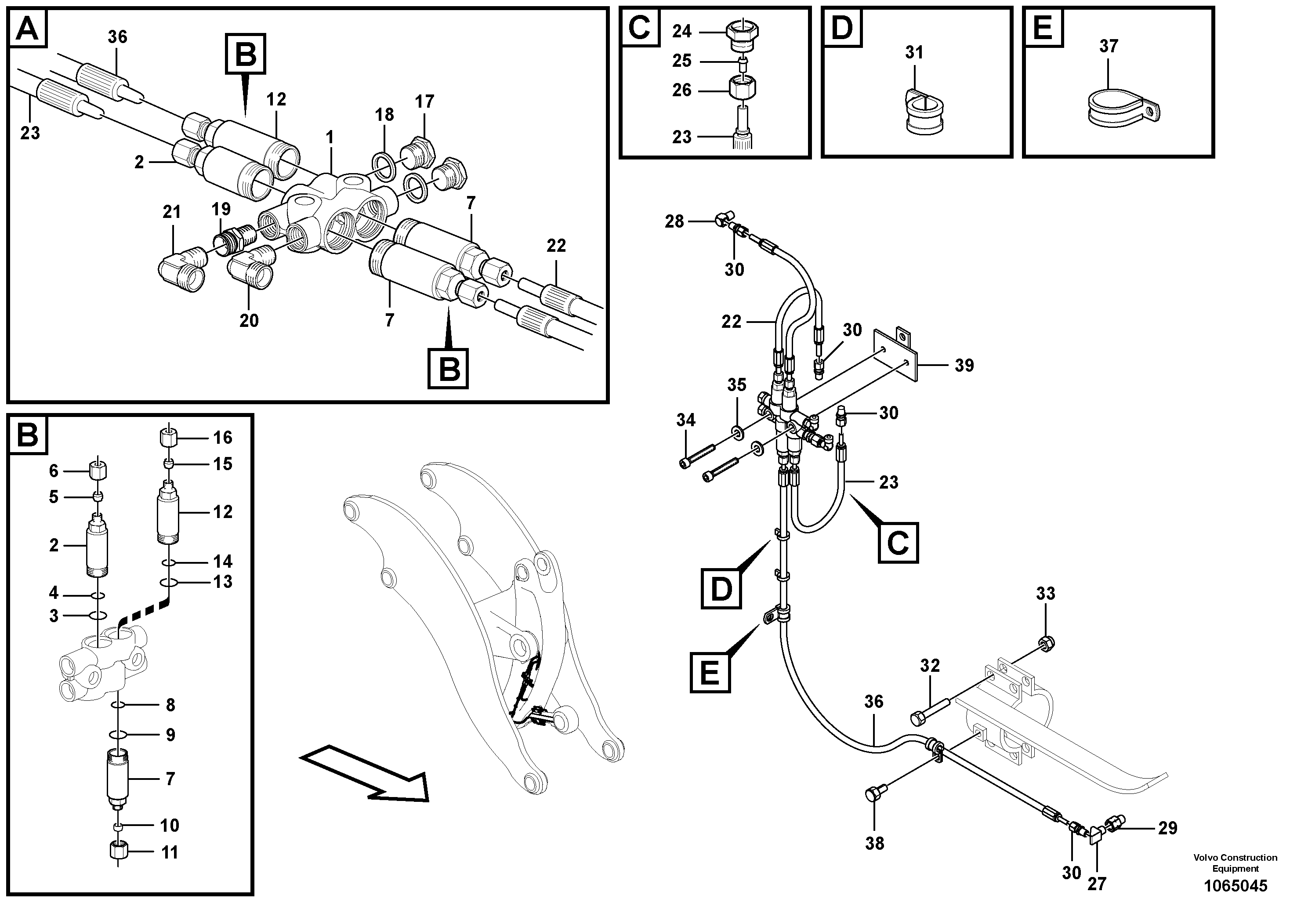 Timing gear casing VOE15136975 VOLVO