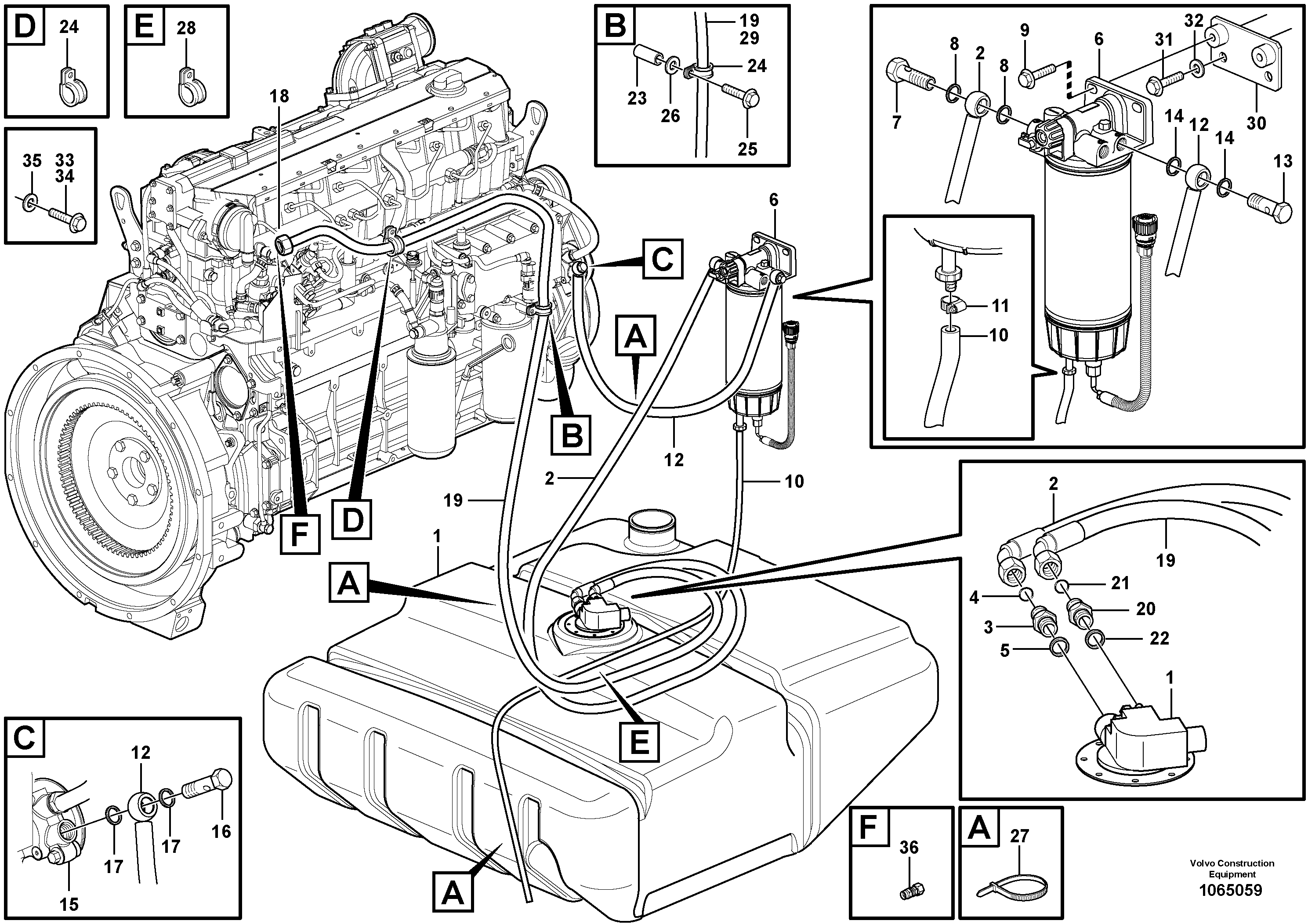 Air venting scr VOE17454258 VOLVO