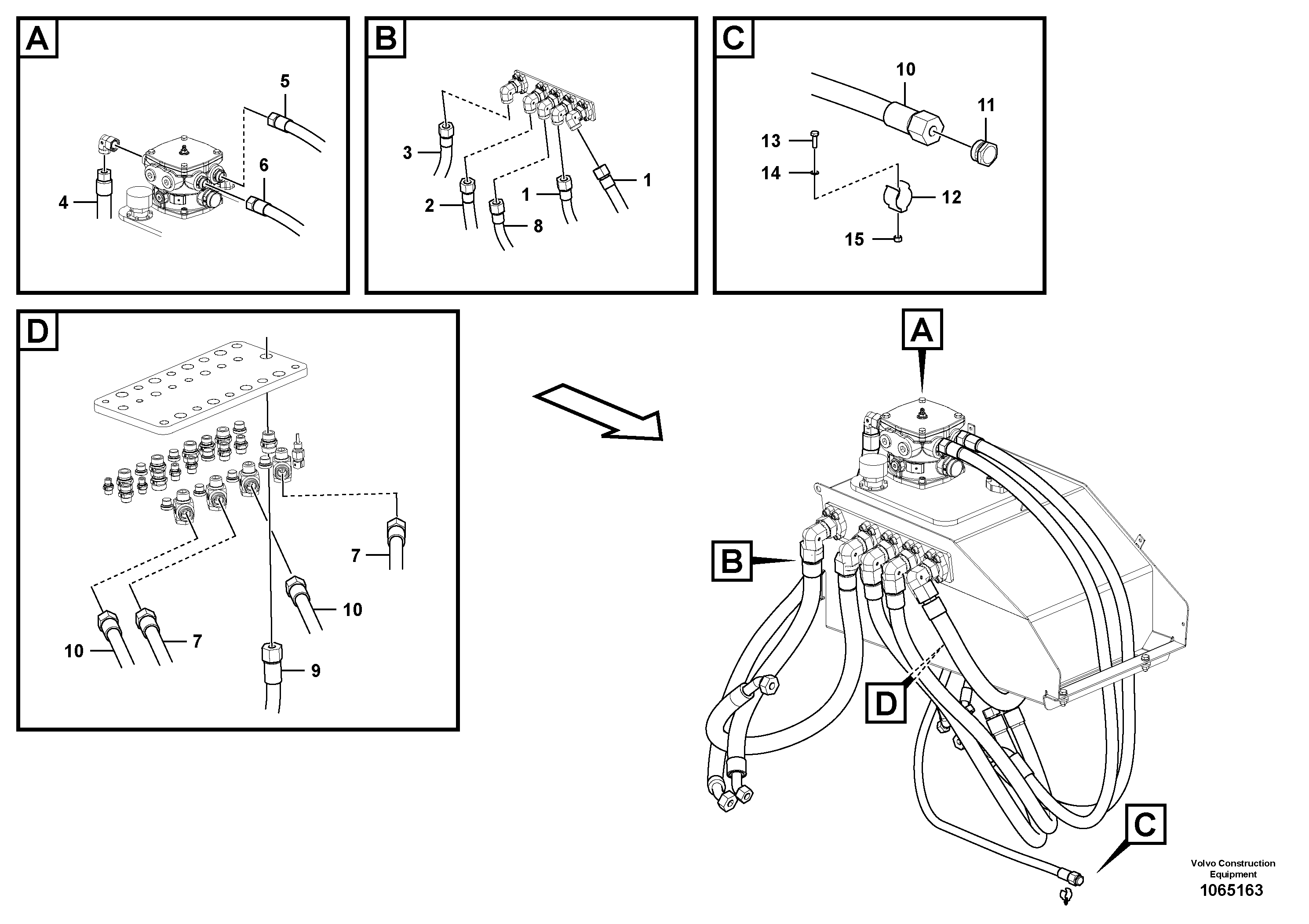 Hose RM/VOE46708012 VOLVO