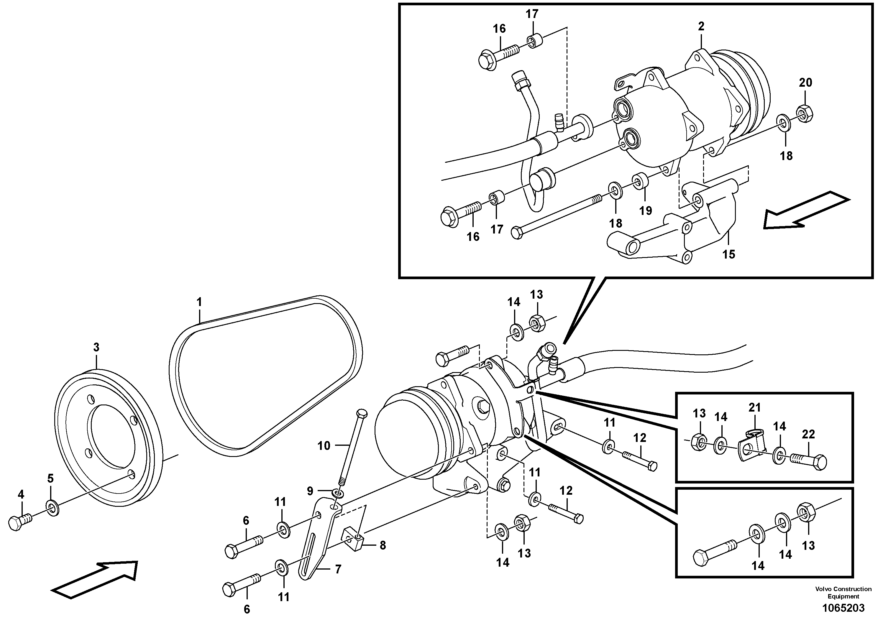 Mounting rail VOE12778563 VOLVO