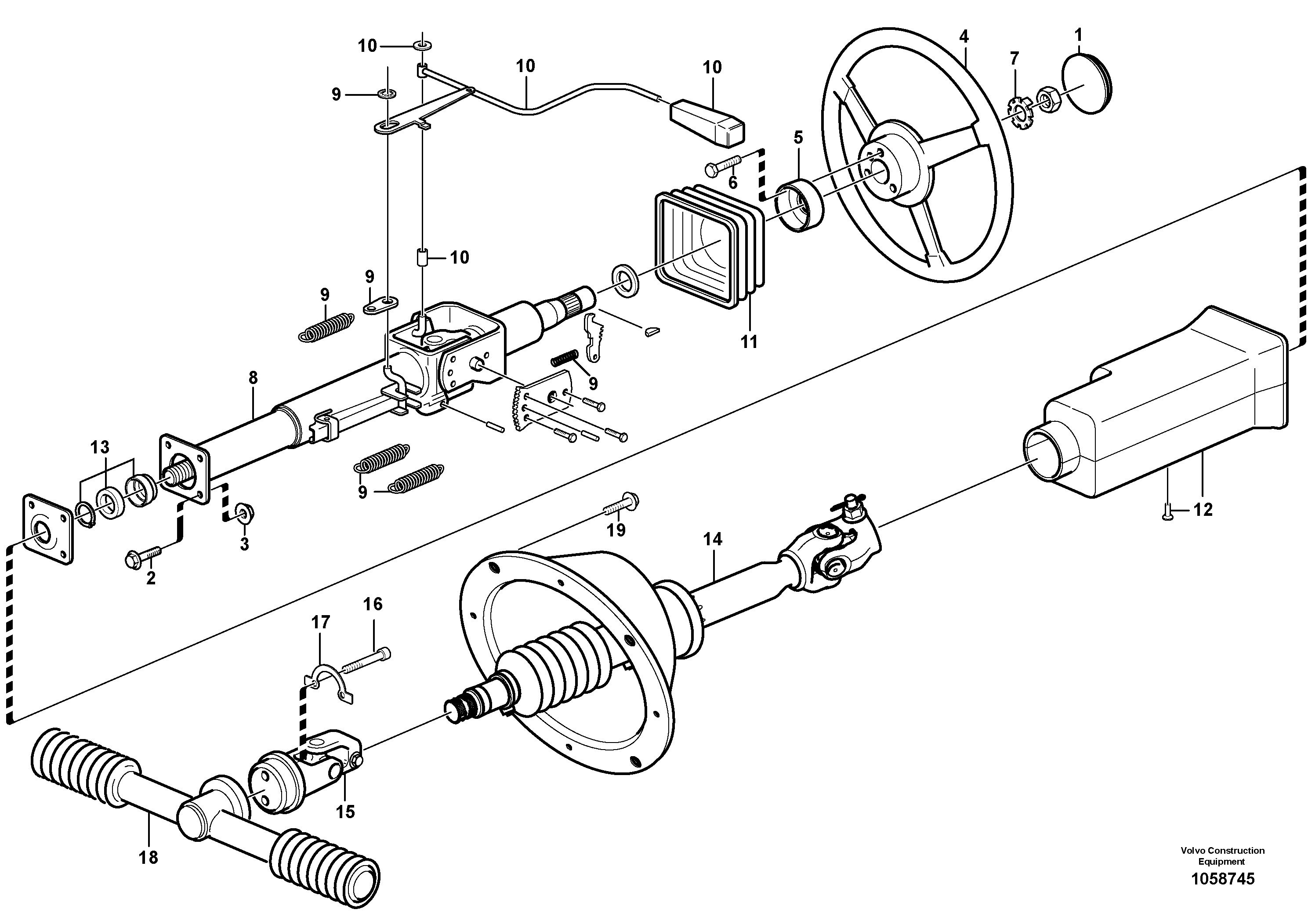 Spur gear VOE17201767 VOLVO