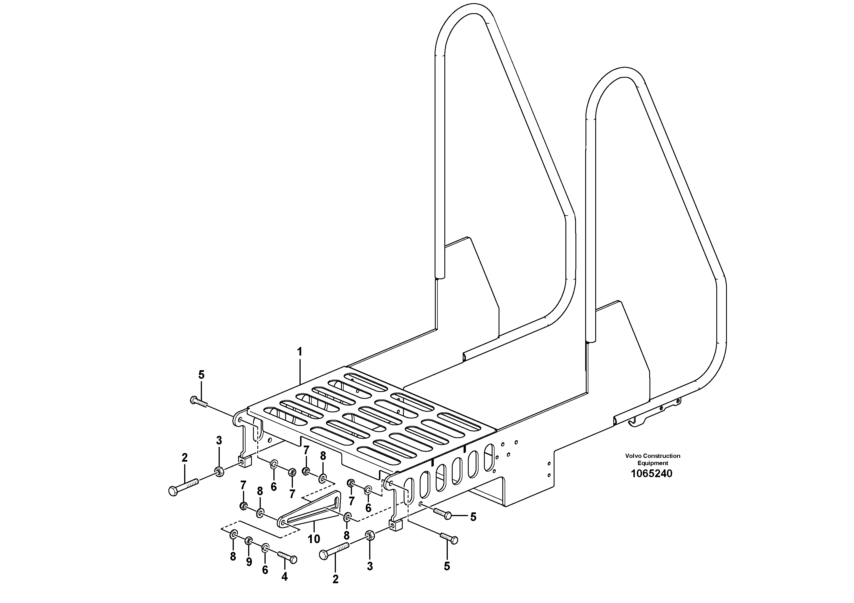 Mounting rail RM96741095 VOLVO