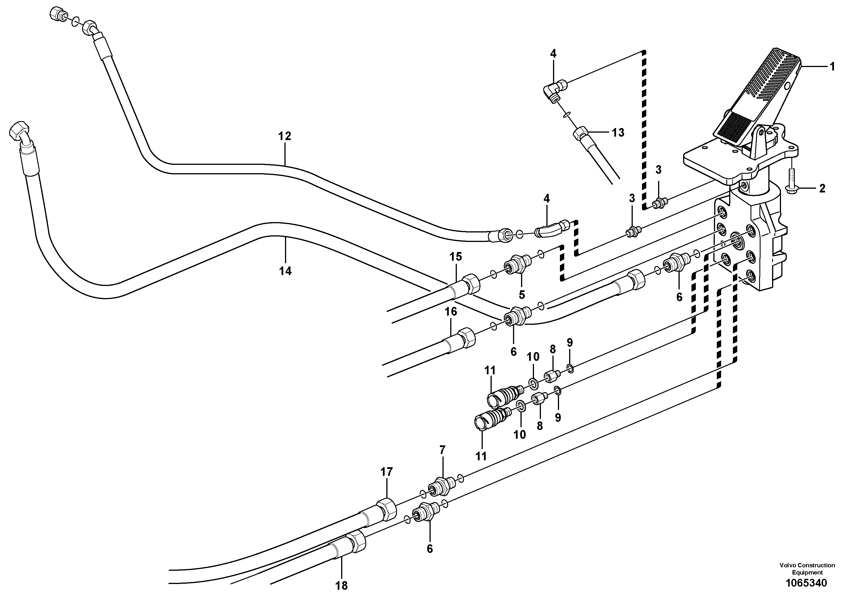 Hydraulic Hose 11445397 VOLVO