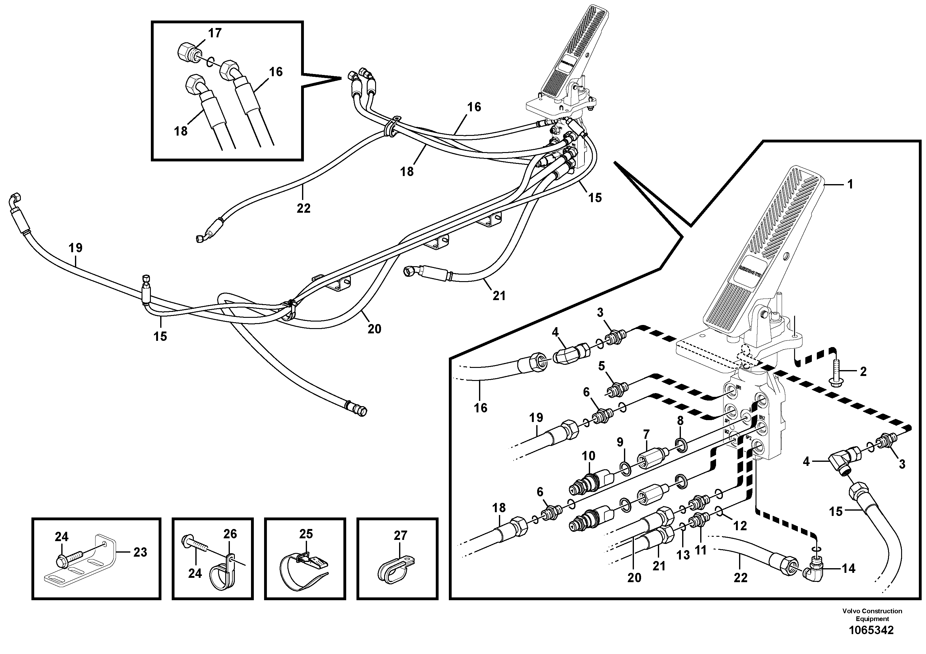 Hose assembly VOE15118749 VOLVO