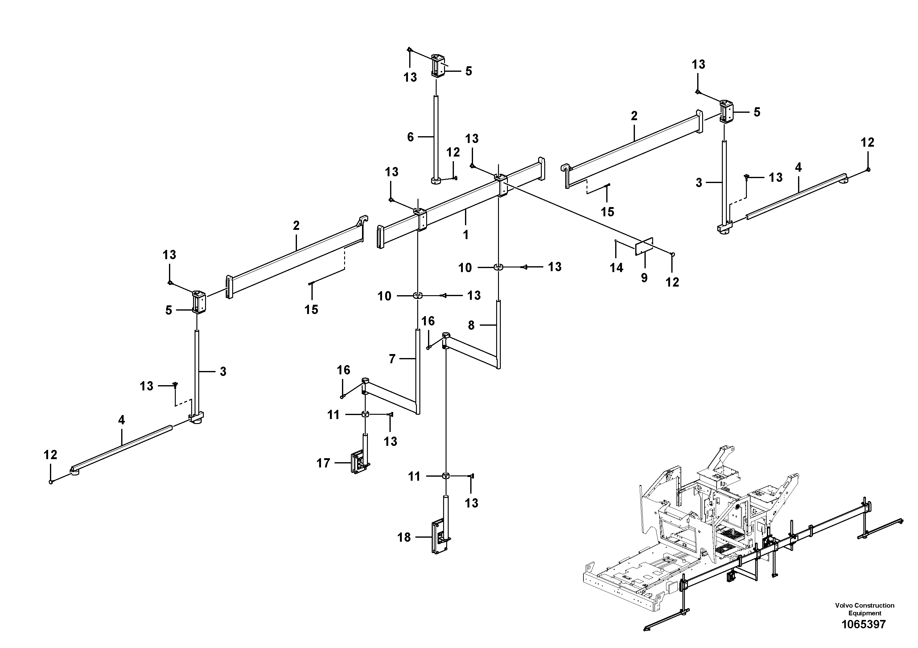 Seat frame RM80863475 VOLVO