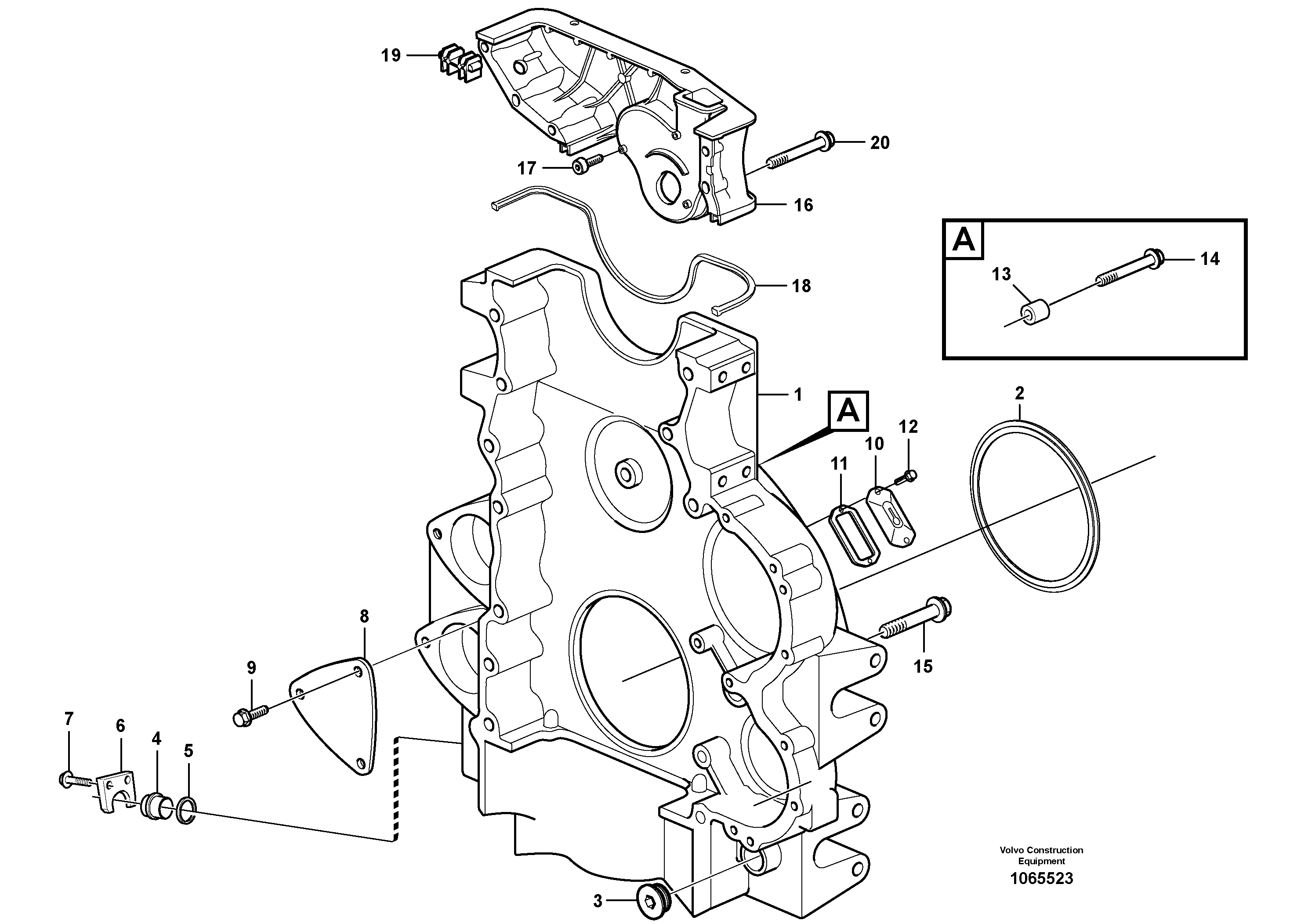 Condenser installat. VOE21752407 VOLVO