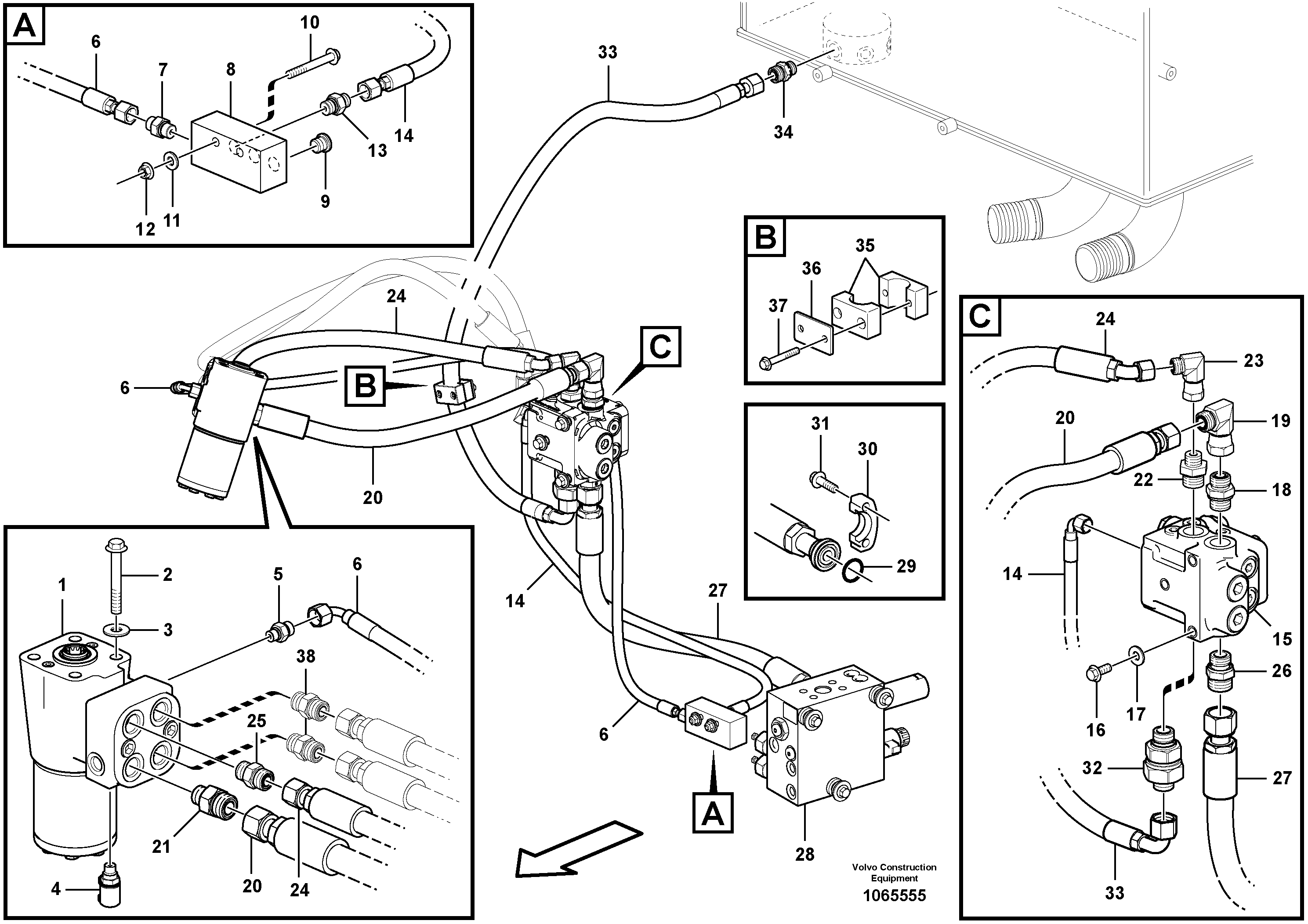 Timing gear casing VOE15116808 VOLVO