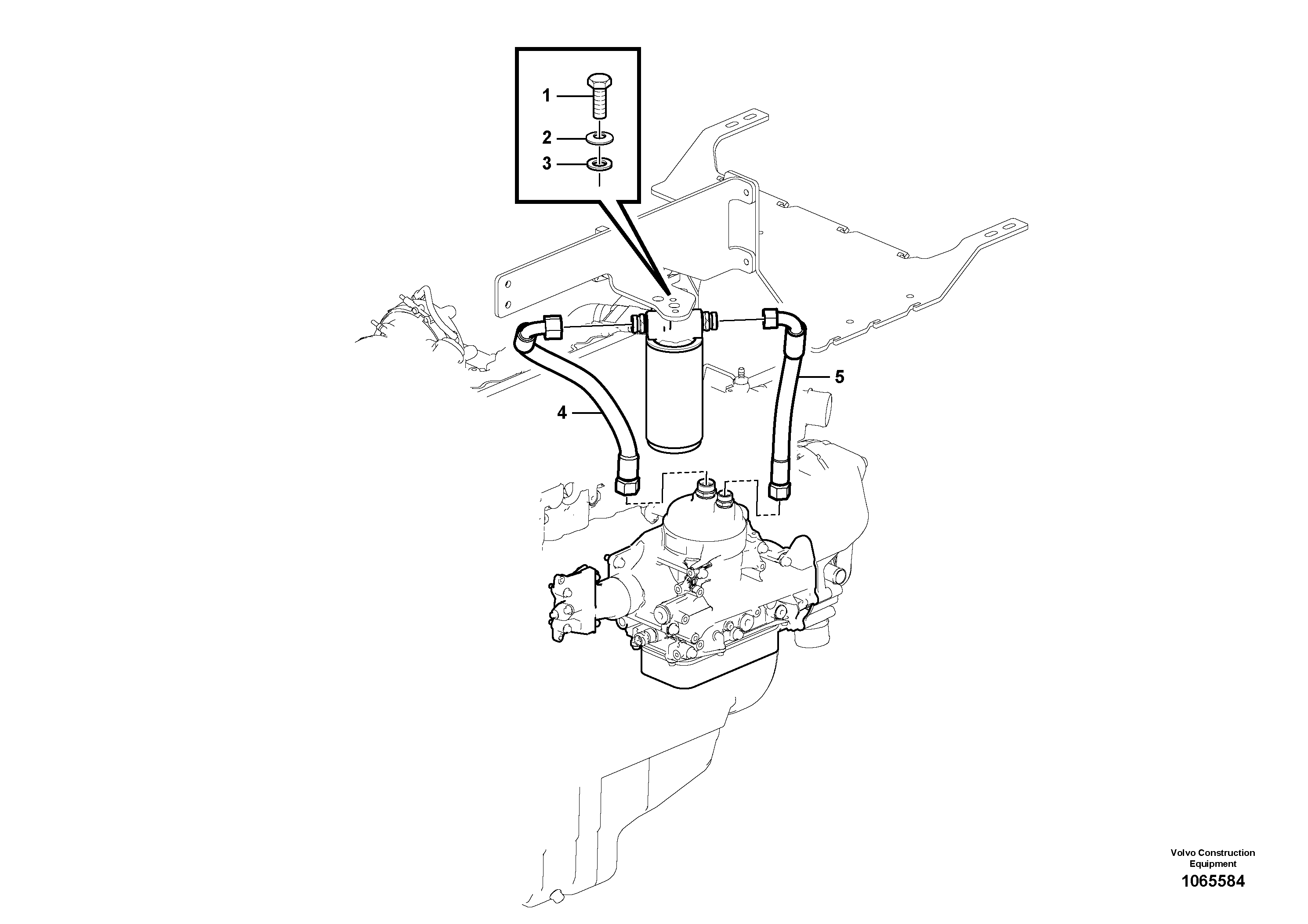 Timing gear casing VOE12760698 VOLVO