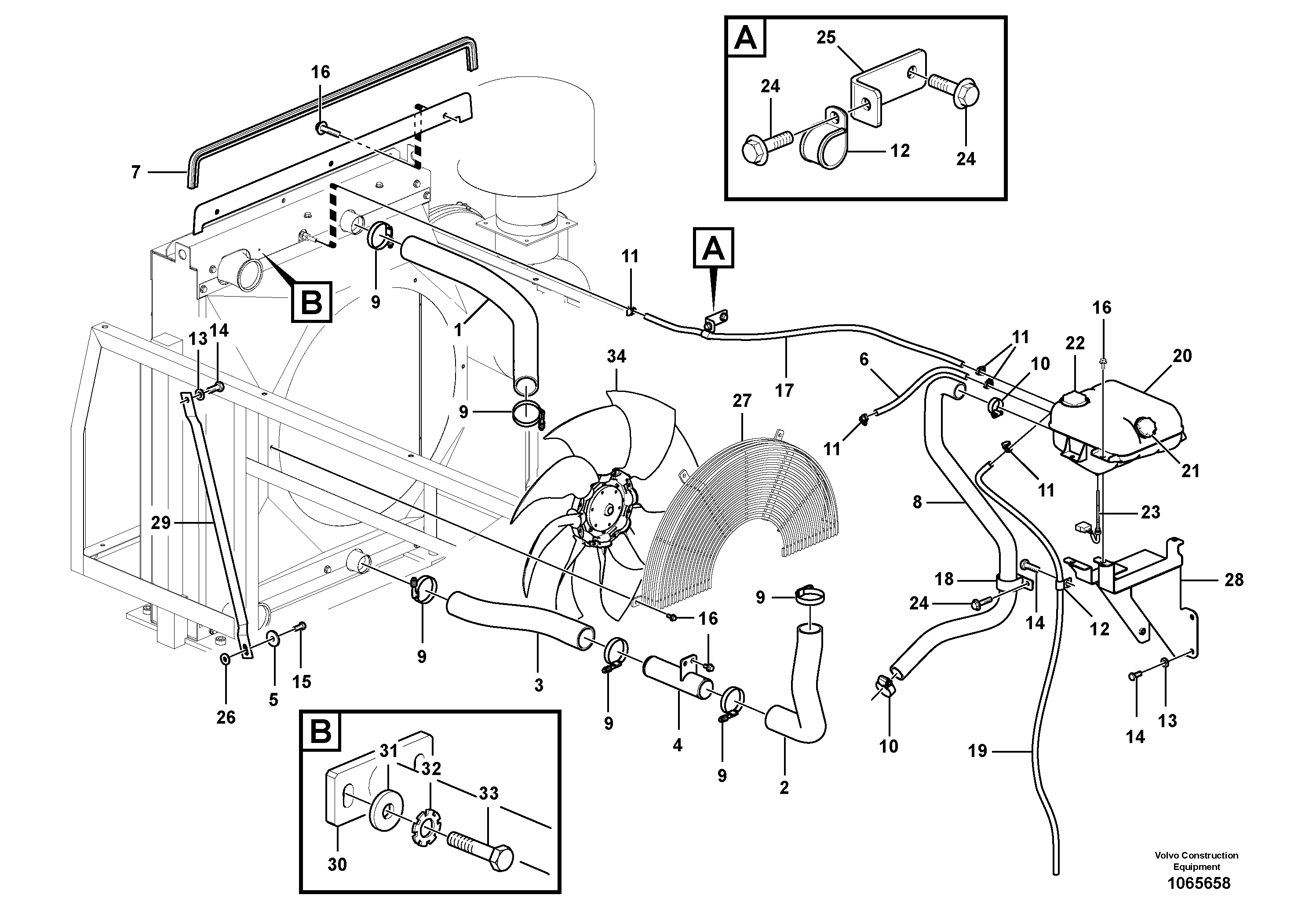 Seat frame VOE14624854 VOLVO