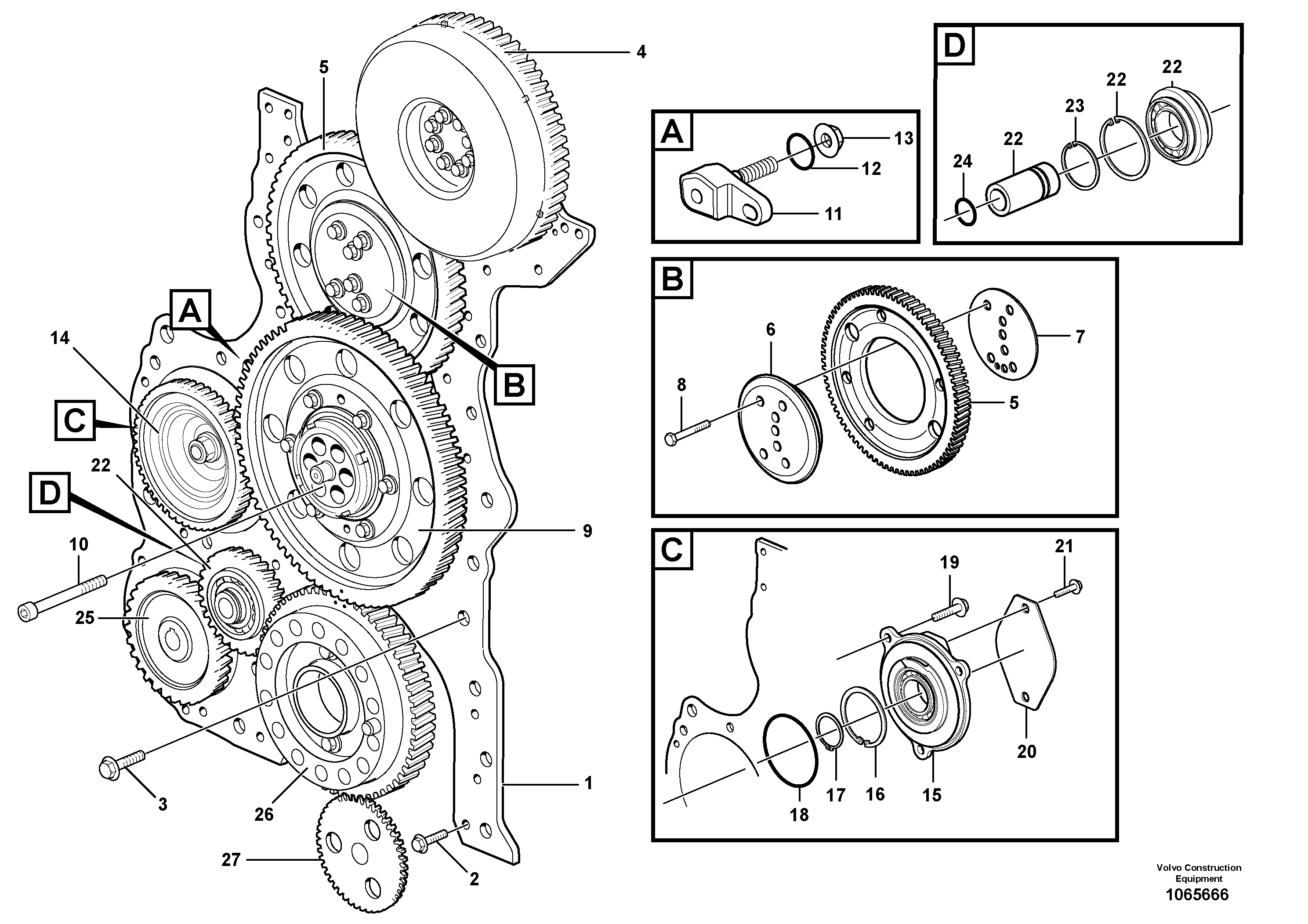 Idler Gear VOE31284699 VOLVO