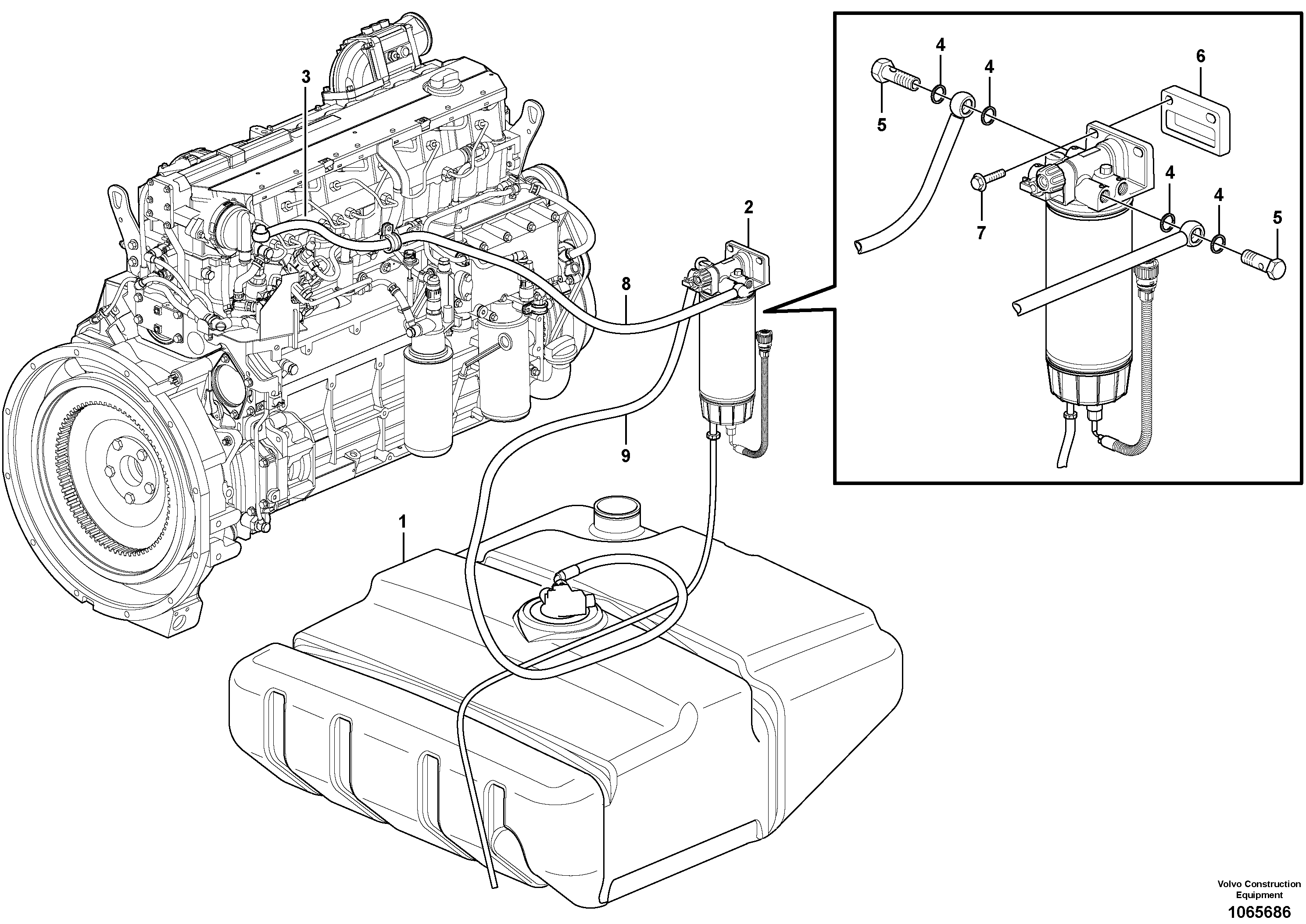 Dipstick VOE16835712 VOLVO