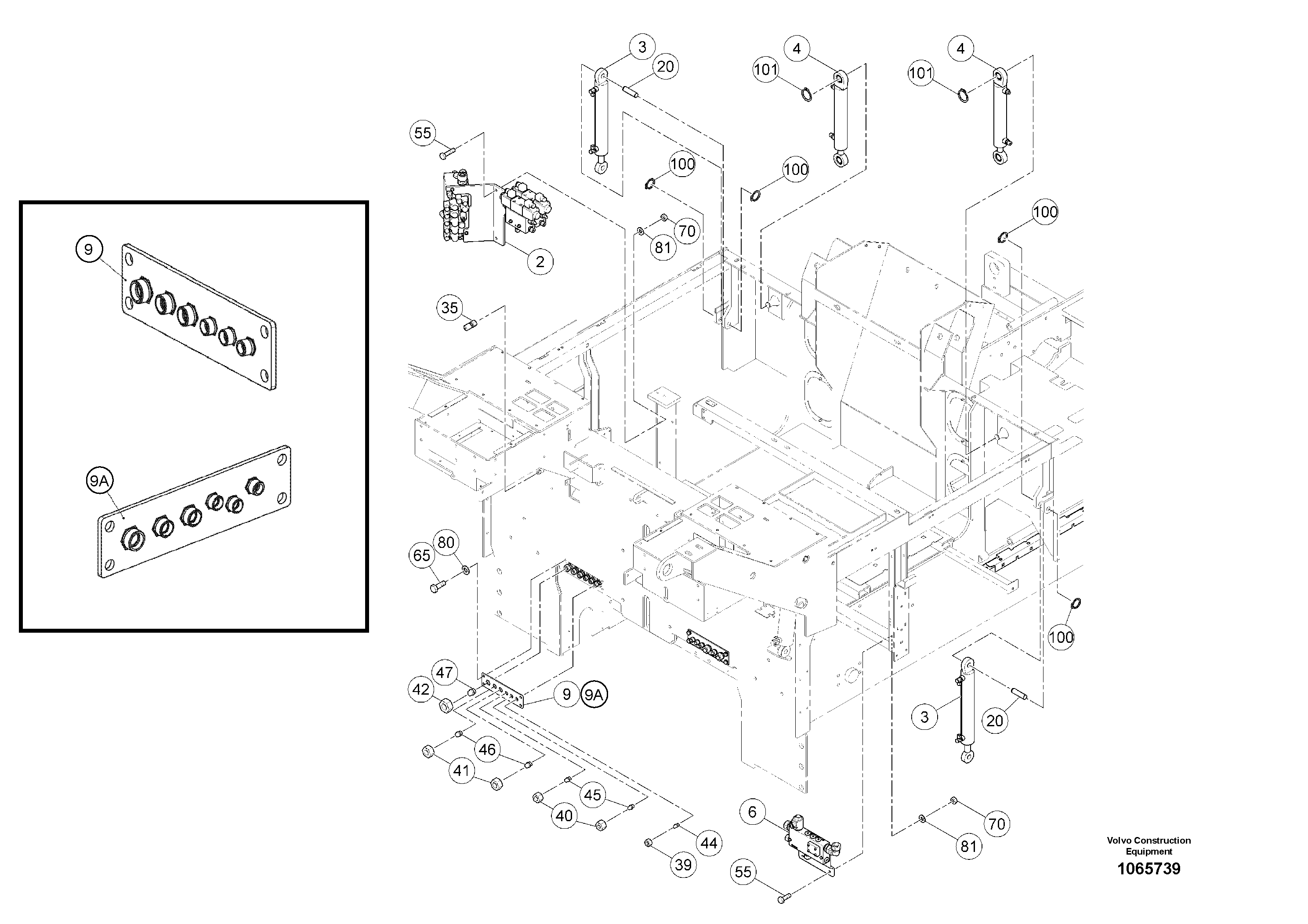 Shutter Shaft VOE12760875 VOLVO