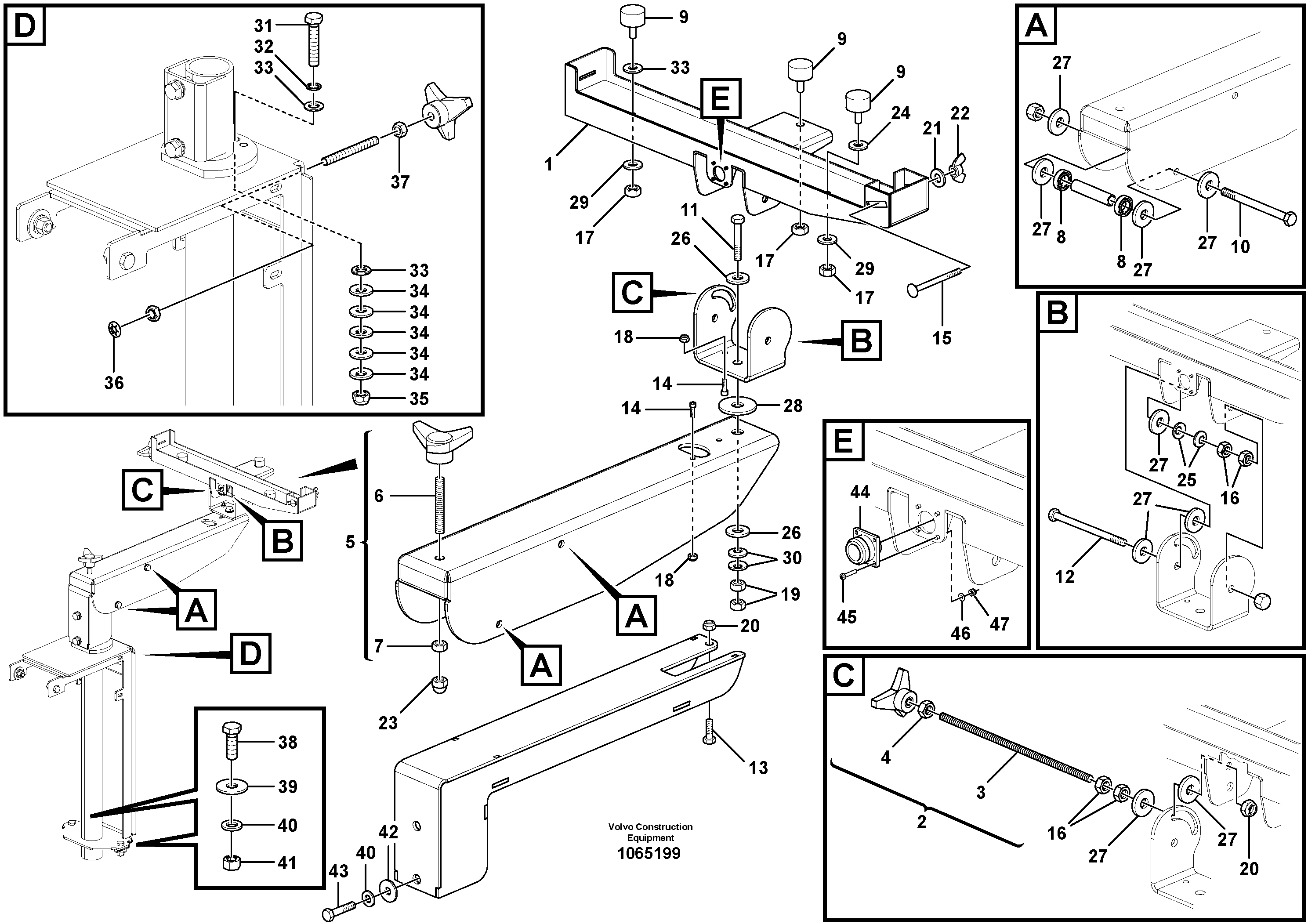 Shaft splined RM14098495 VOLVO