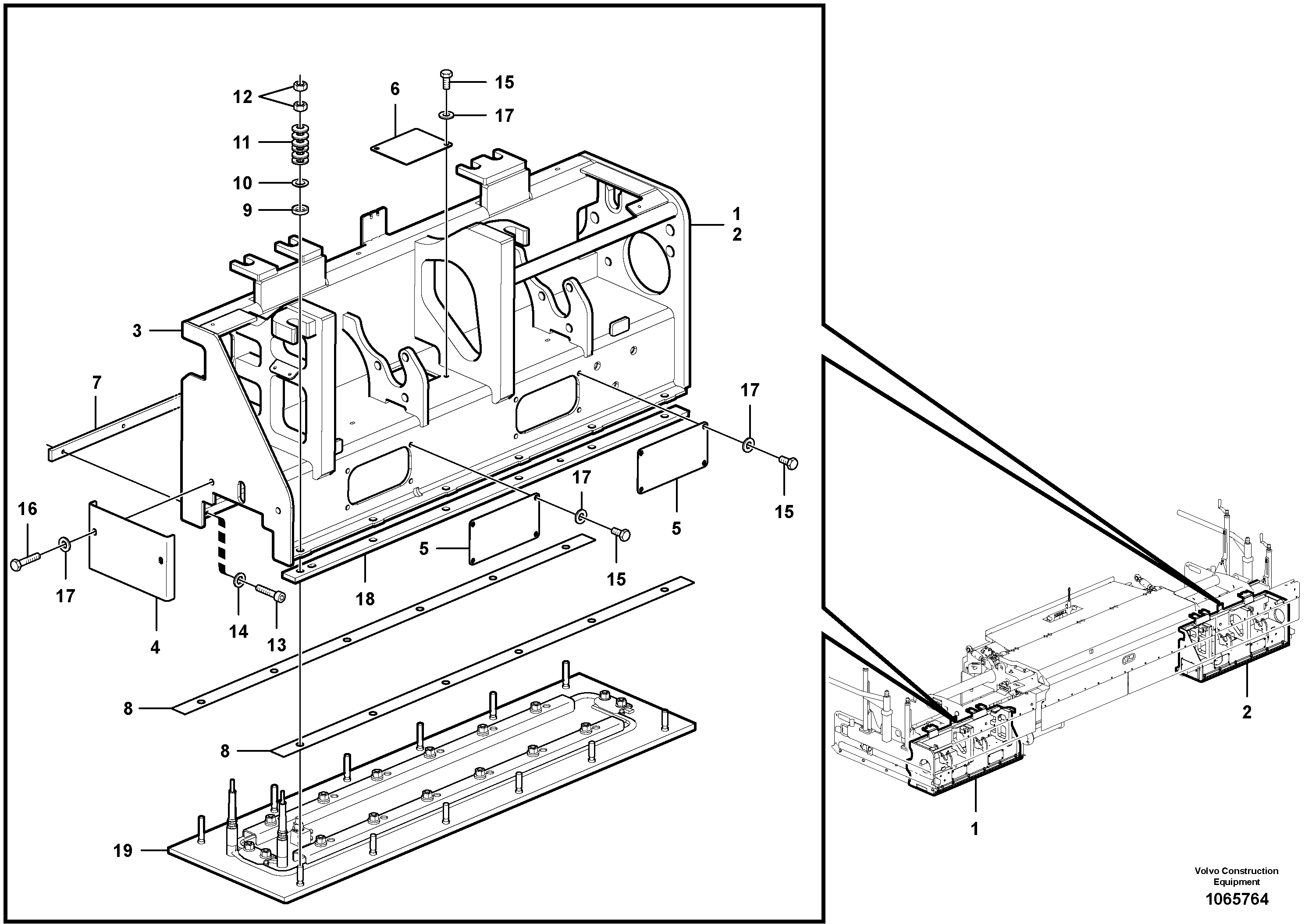 Пластина задняя RM80843667 VOLVO