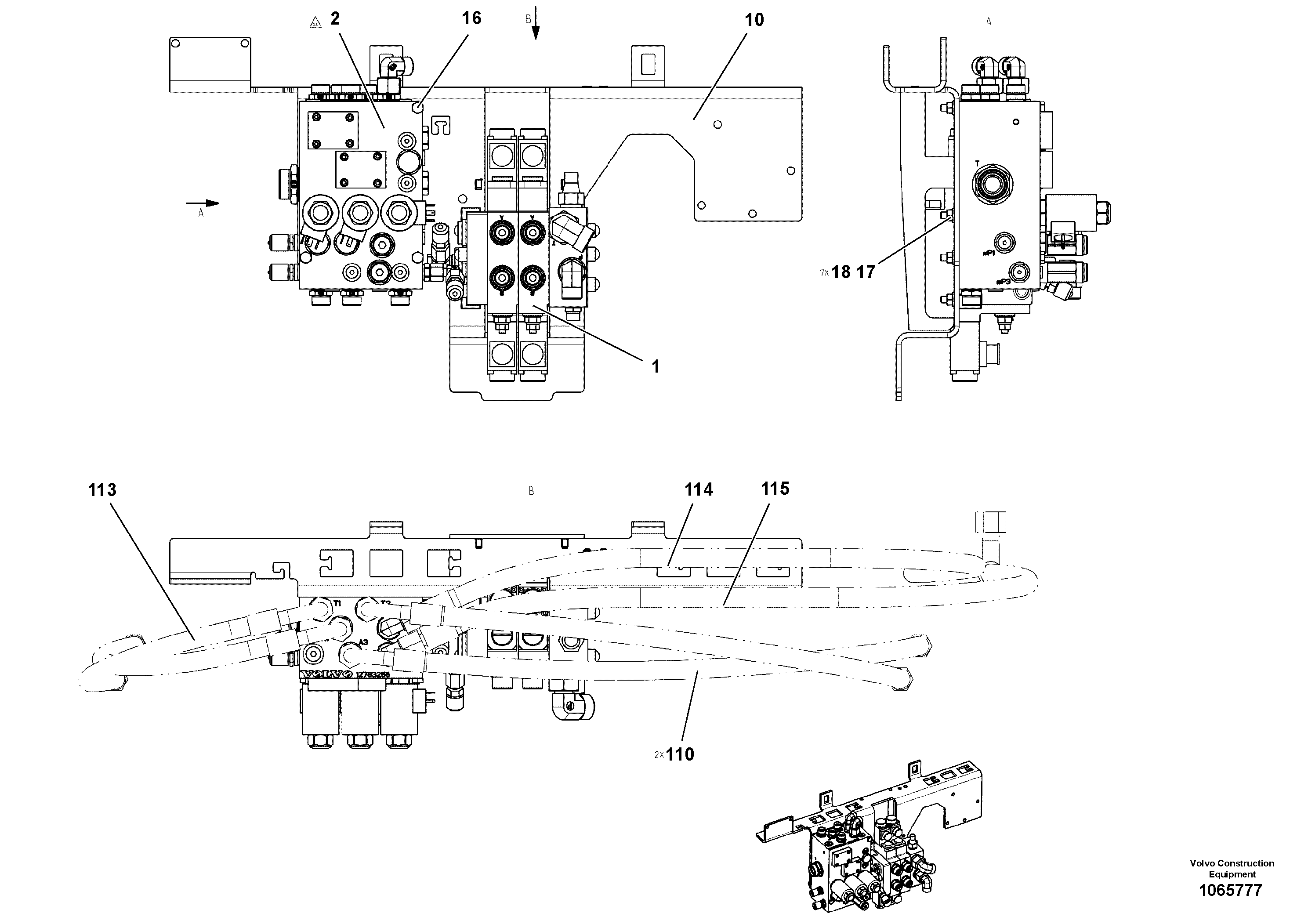 Pump & drive gear VOE12759159 VOLVO