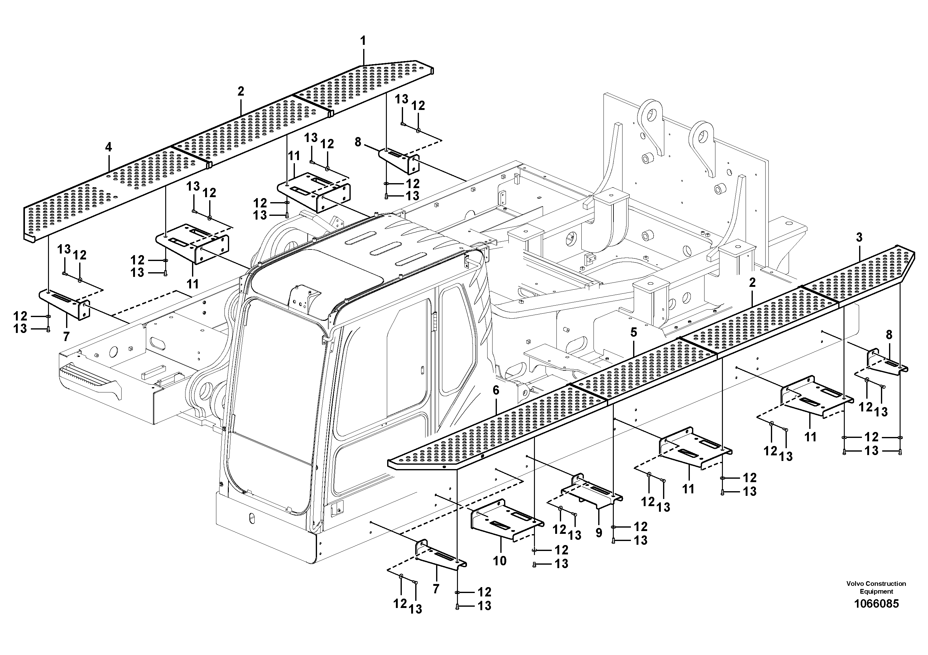 Seat frame VOE14646105 VOLVO