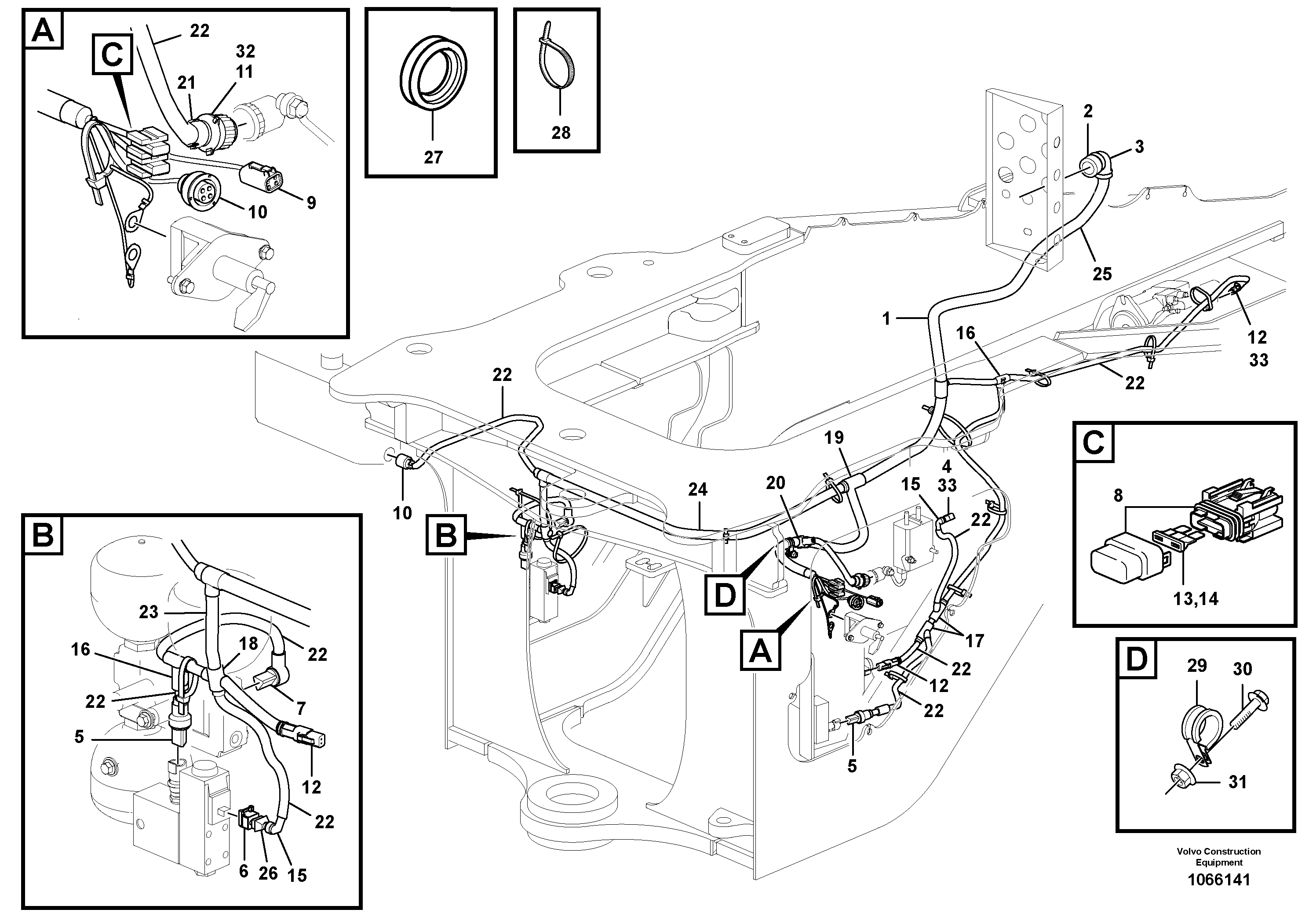 Wiring Harness VOE17253073 VOLVO