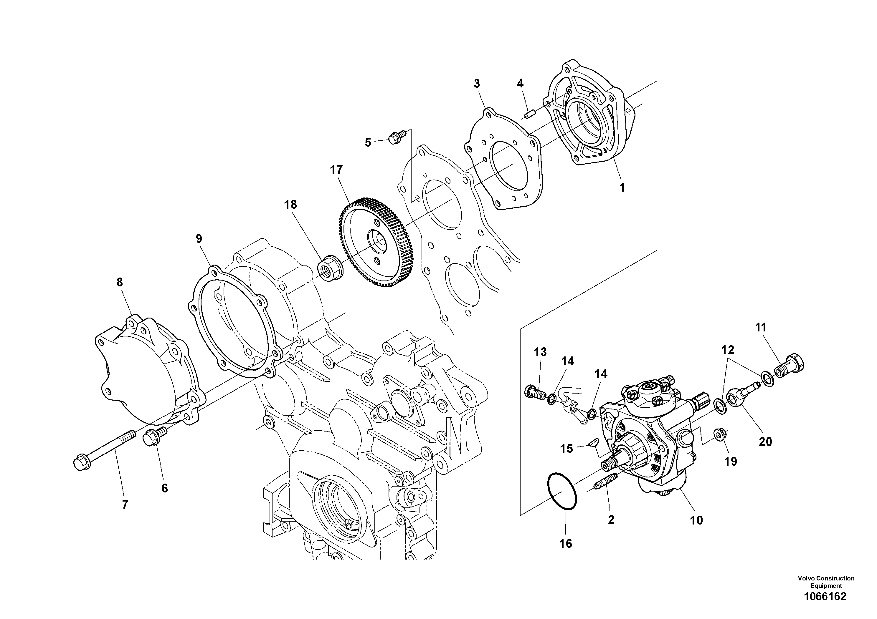 Маслоотражающее кольцо VOE16670636 VOLVO