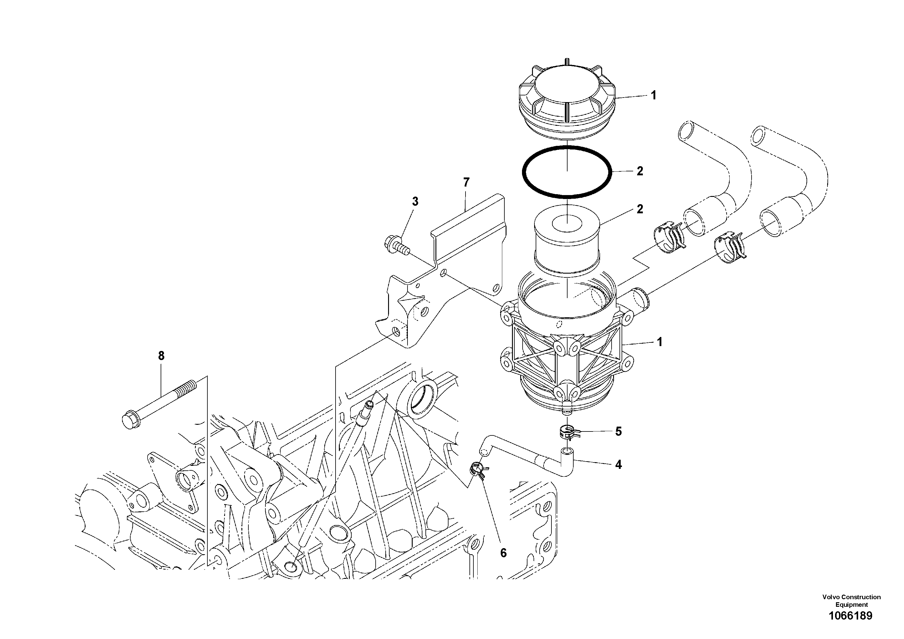 Filter Housing VOE16671676 VOLVO