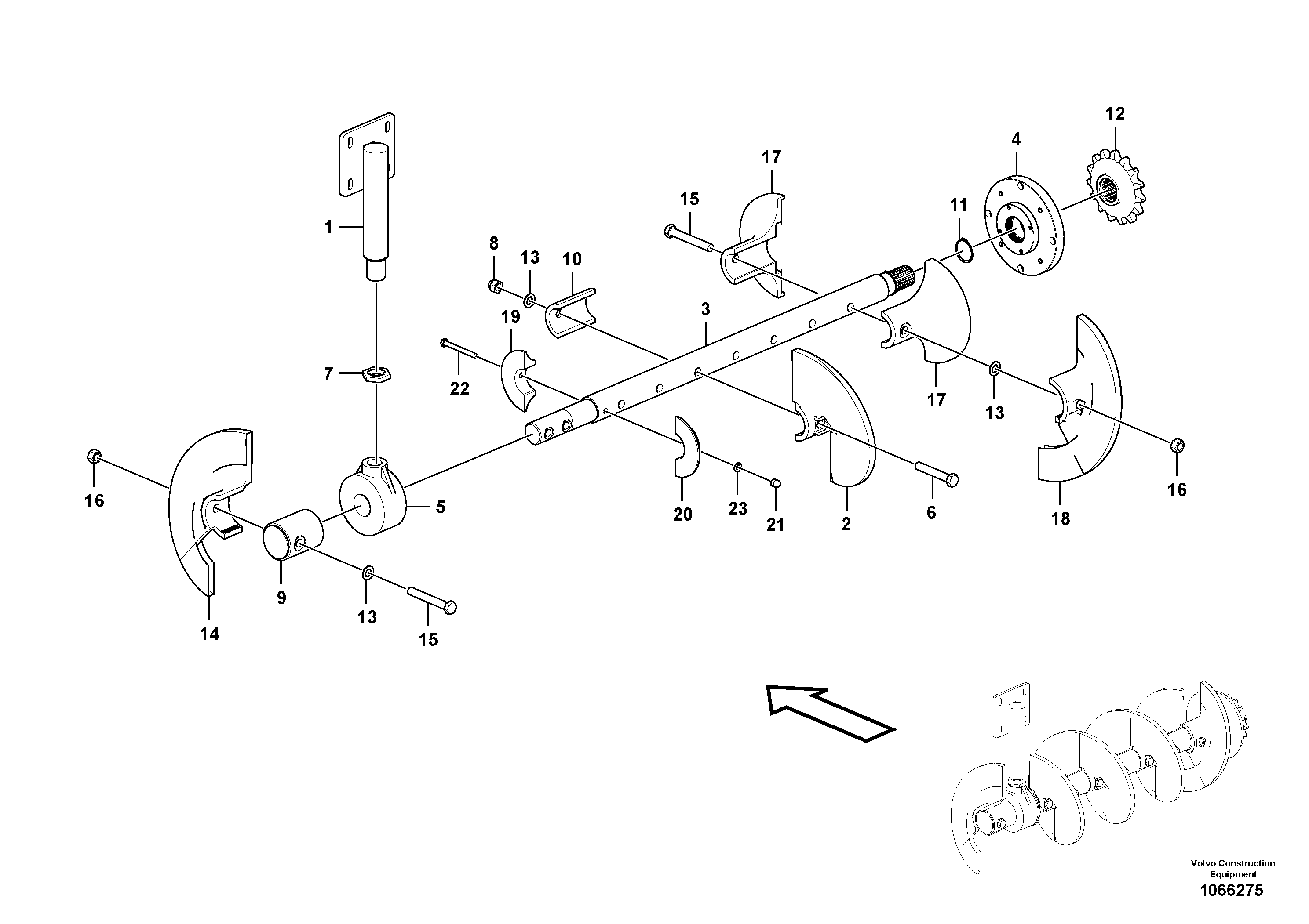 Mounting rail RM70171970 VOLVO