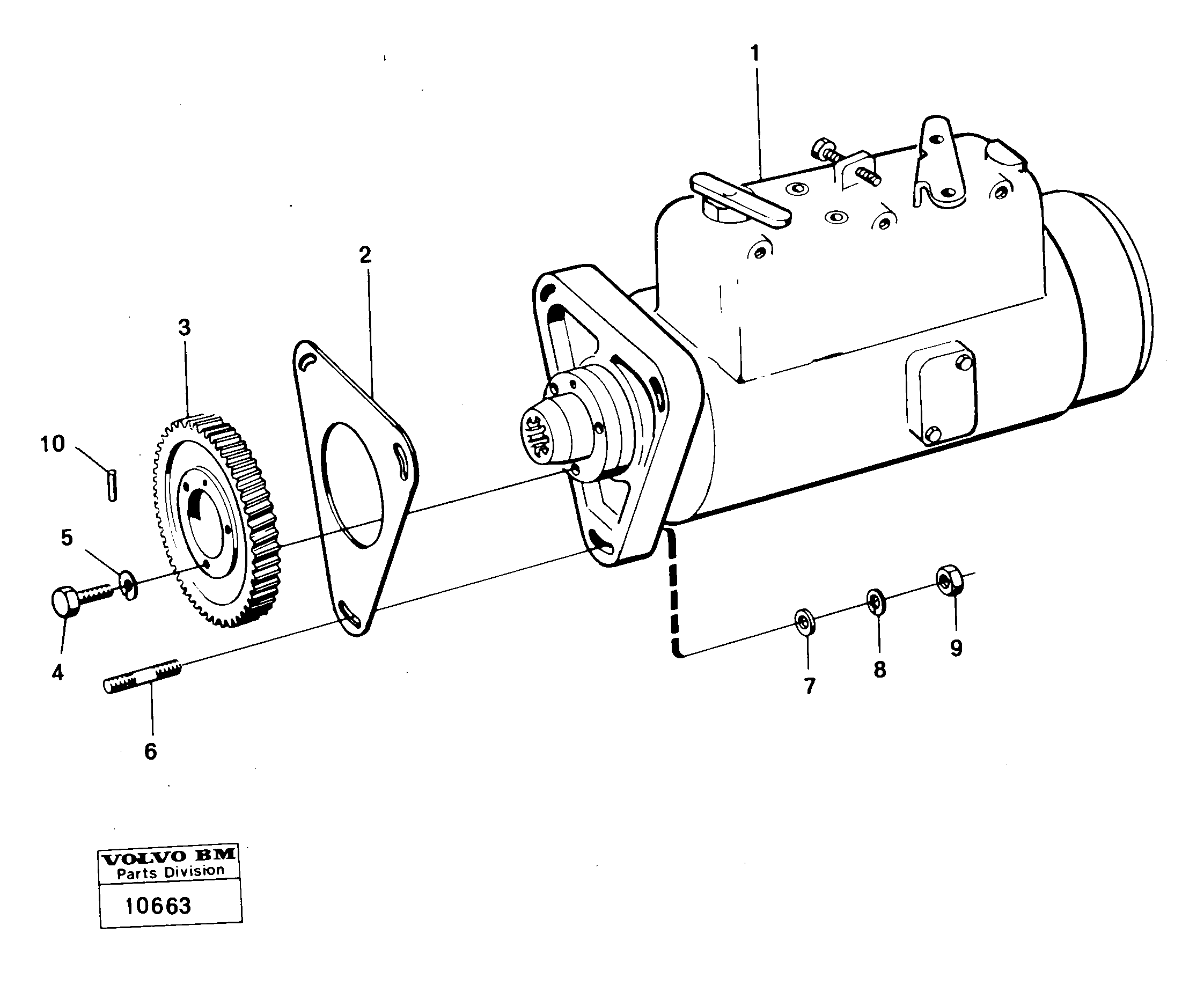 Mounting rail VOE955656 VOLVO