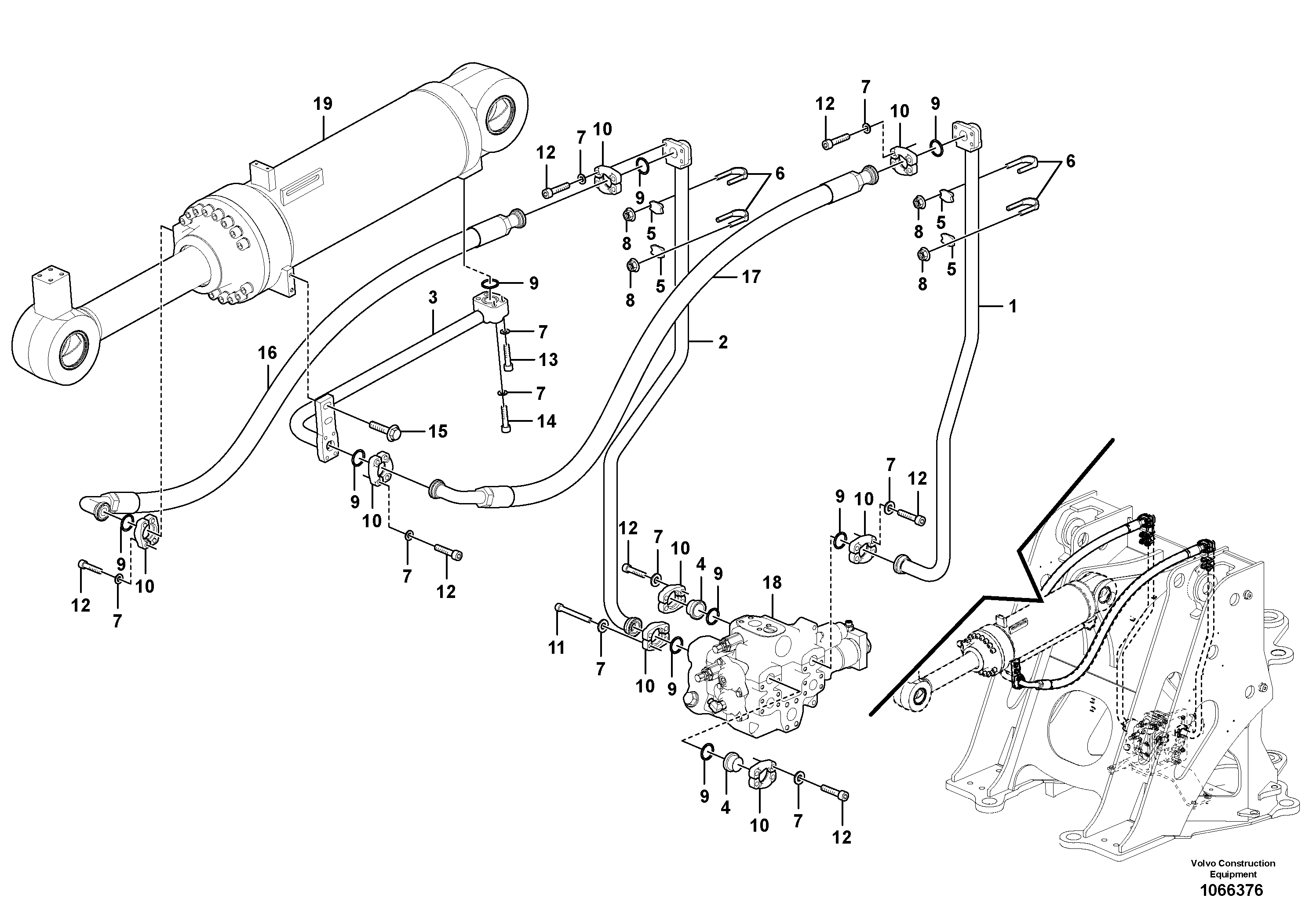 Control sleeve VOE17004783 VOLVO