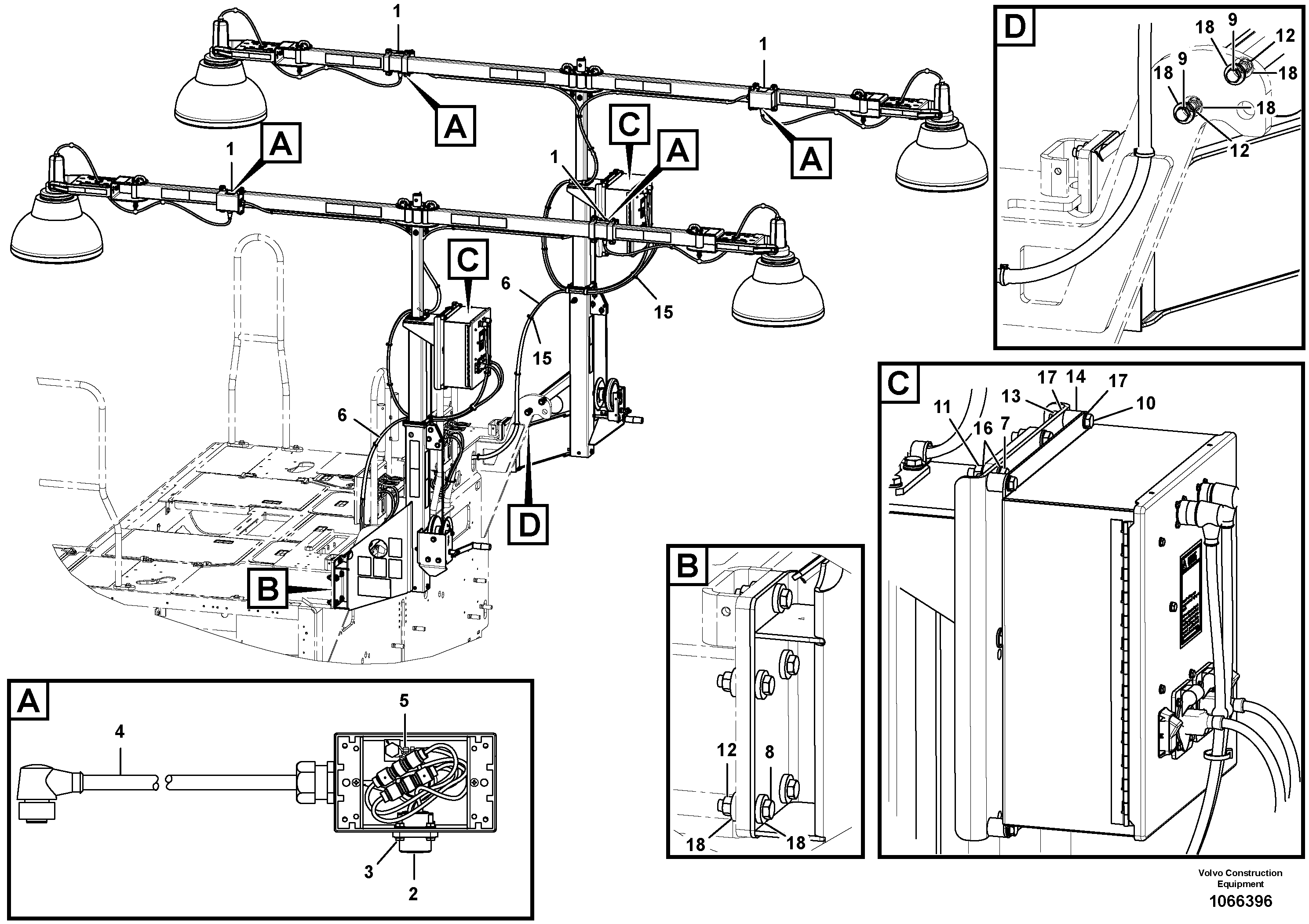 Radio Support VOE12785596 VOLVO