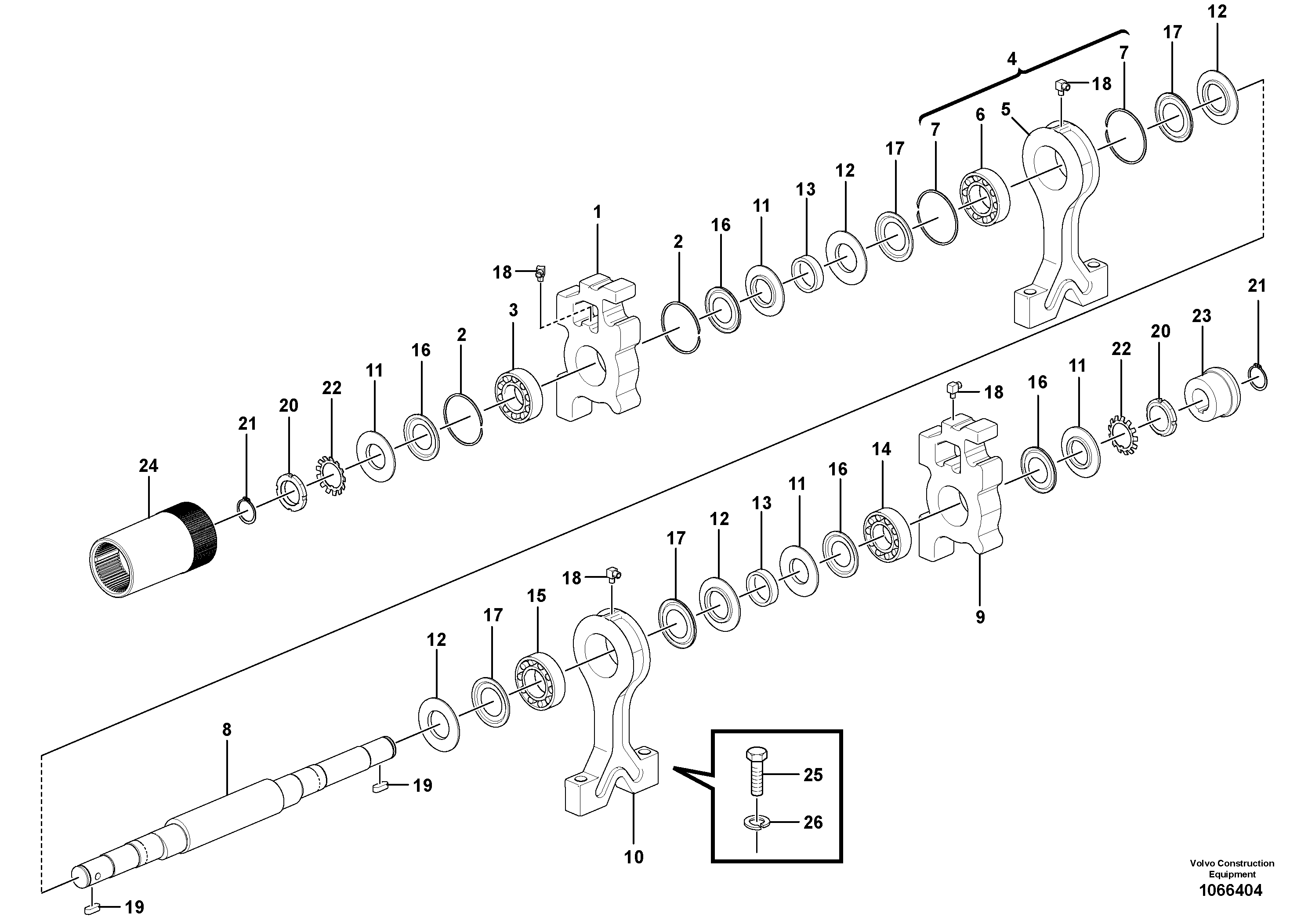 Crank RM85524905 VOLVO