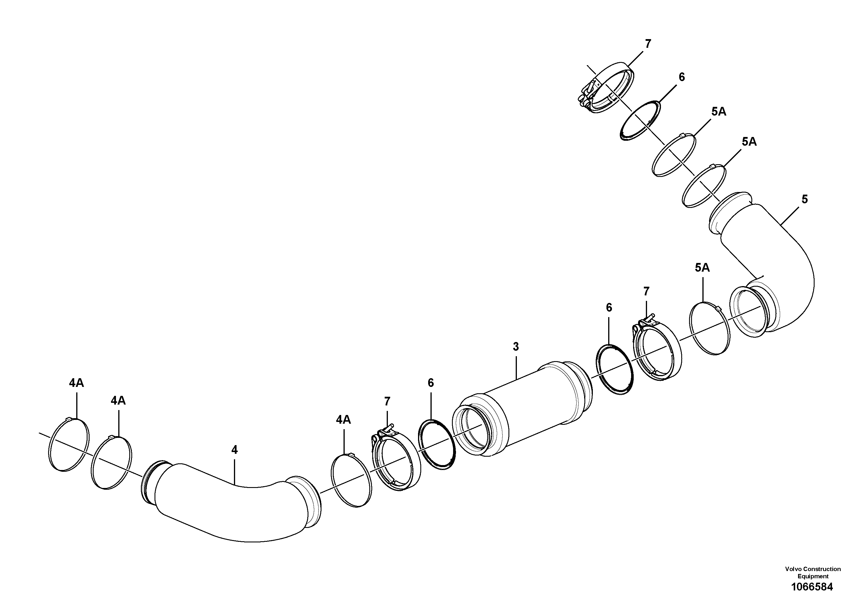 Exhaust Pipe VOE12798651 VOLVO