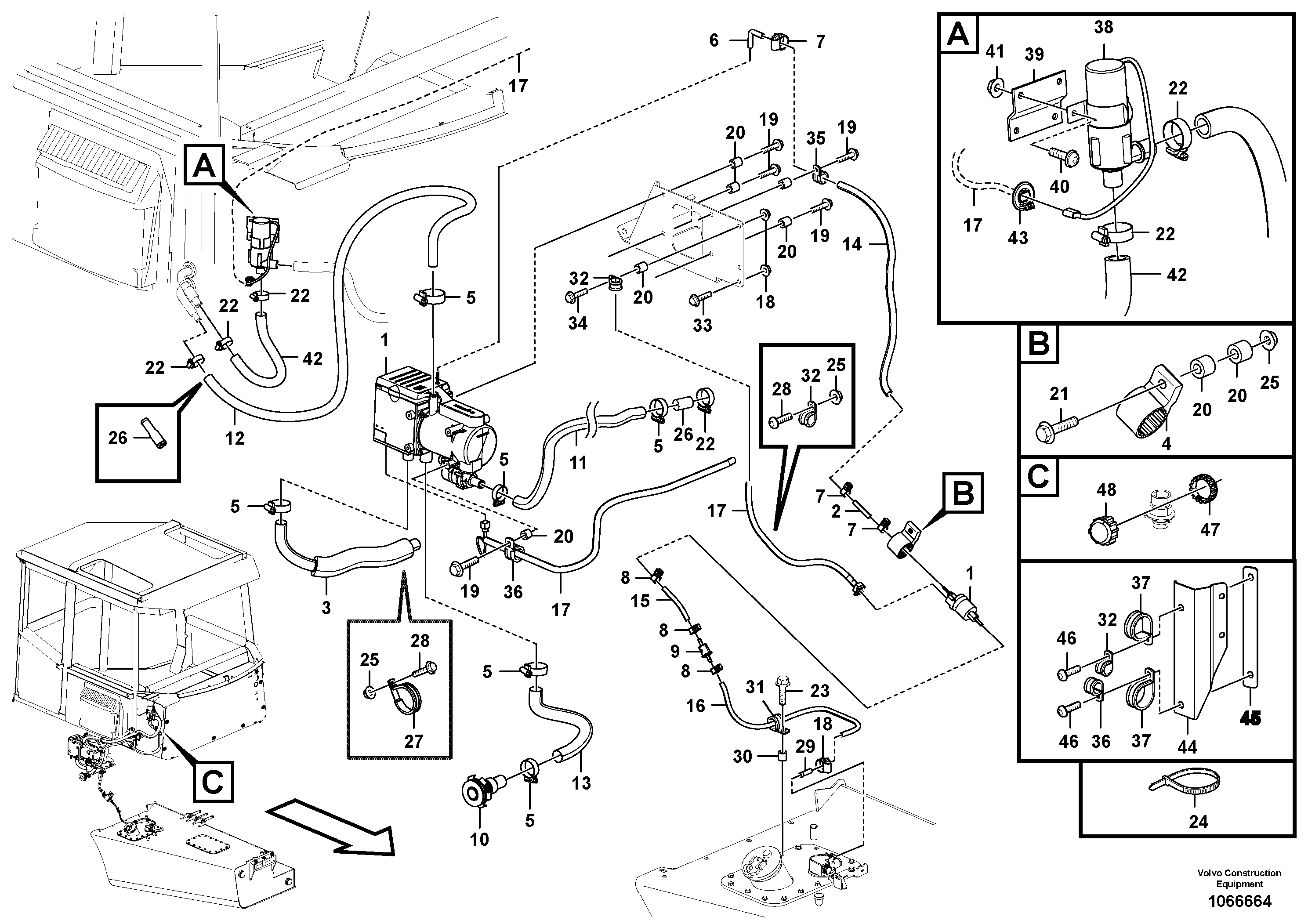 Seat frame VOE17234802 VOLVO