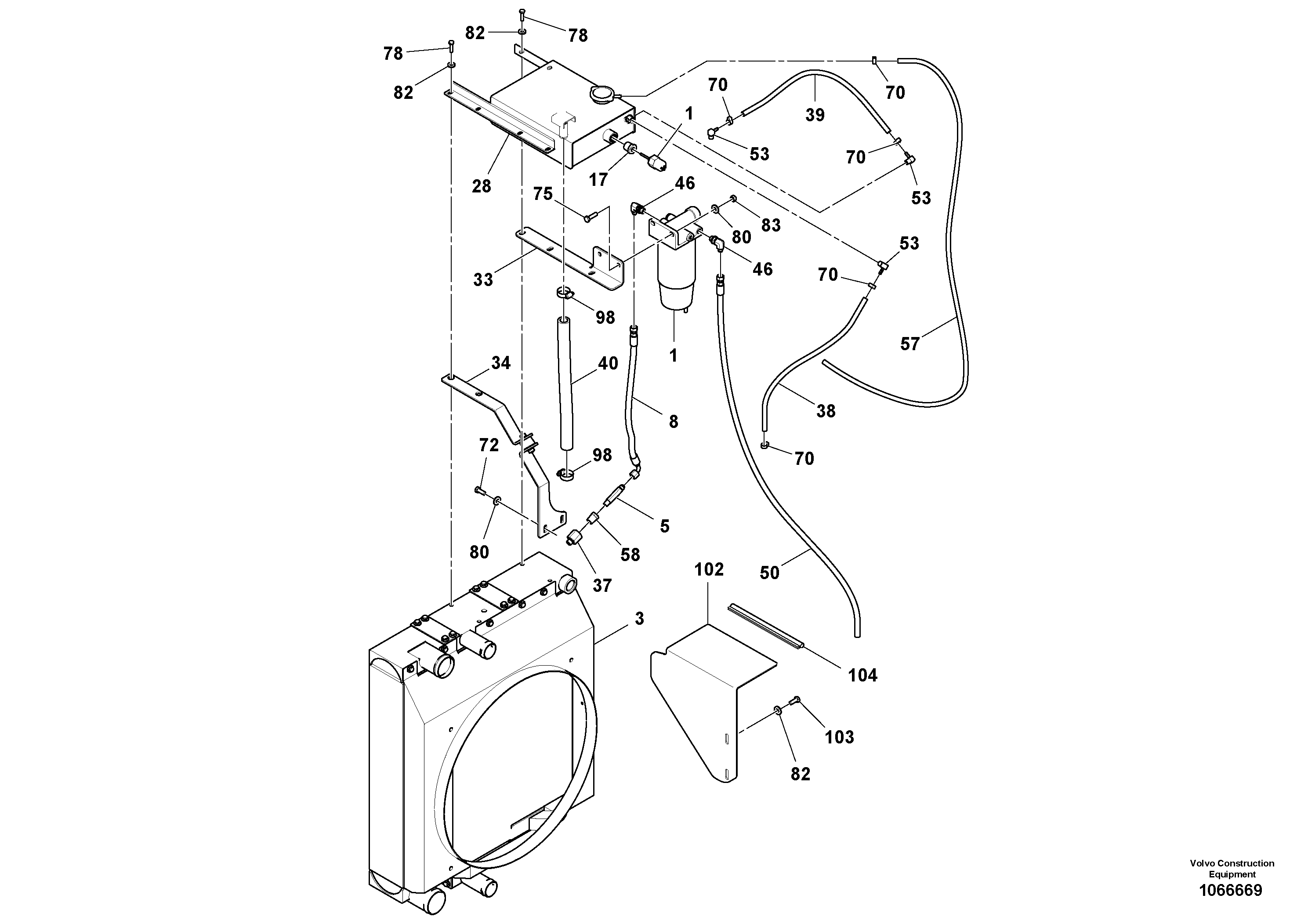 Seat frame RM46648101 VOLVO