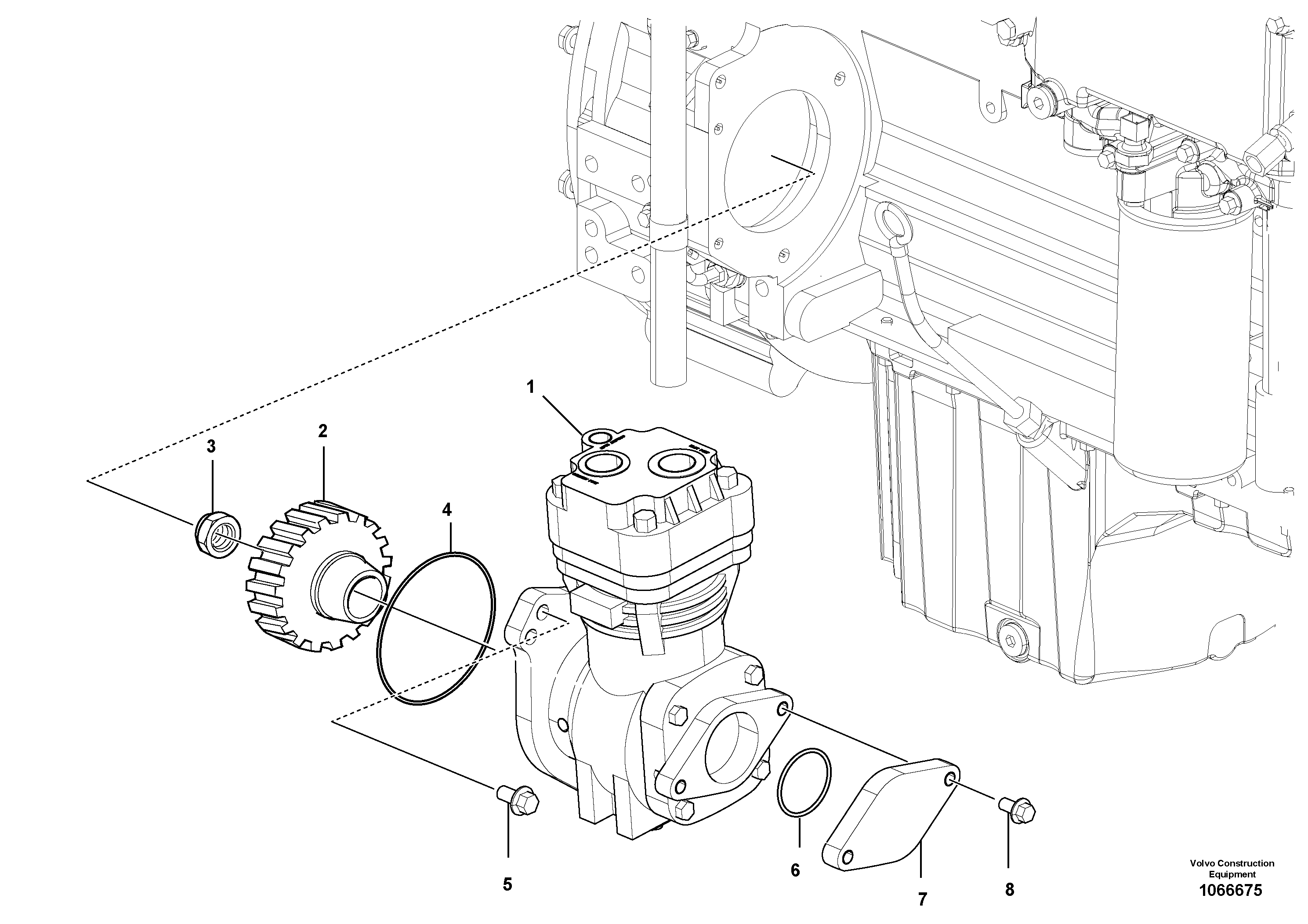Mounting rail VOE60113540 VOLVO