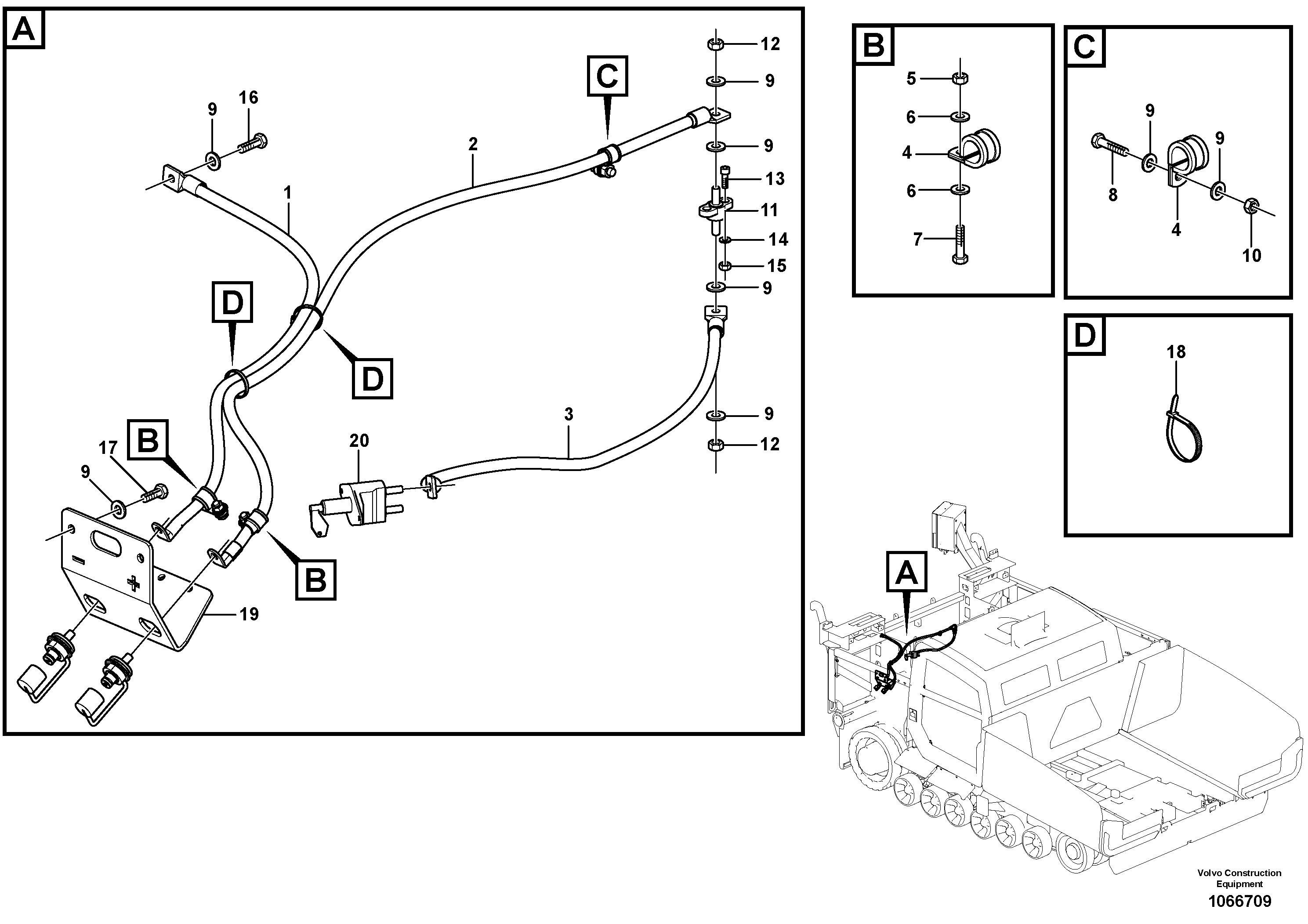Radio Support VOE12784863 VOLVO