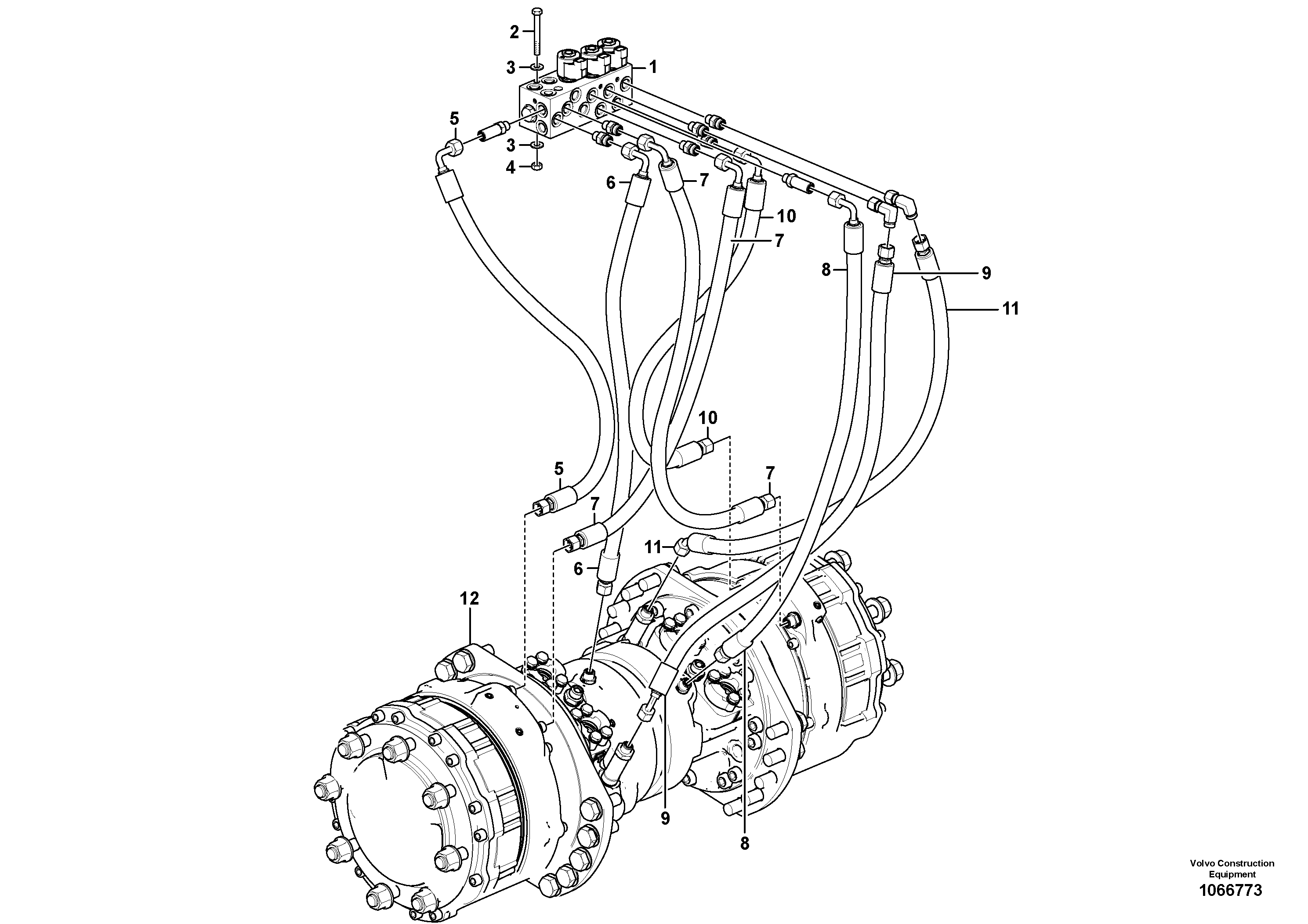 Timing gear casing VOE12784208 VOLVO