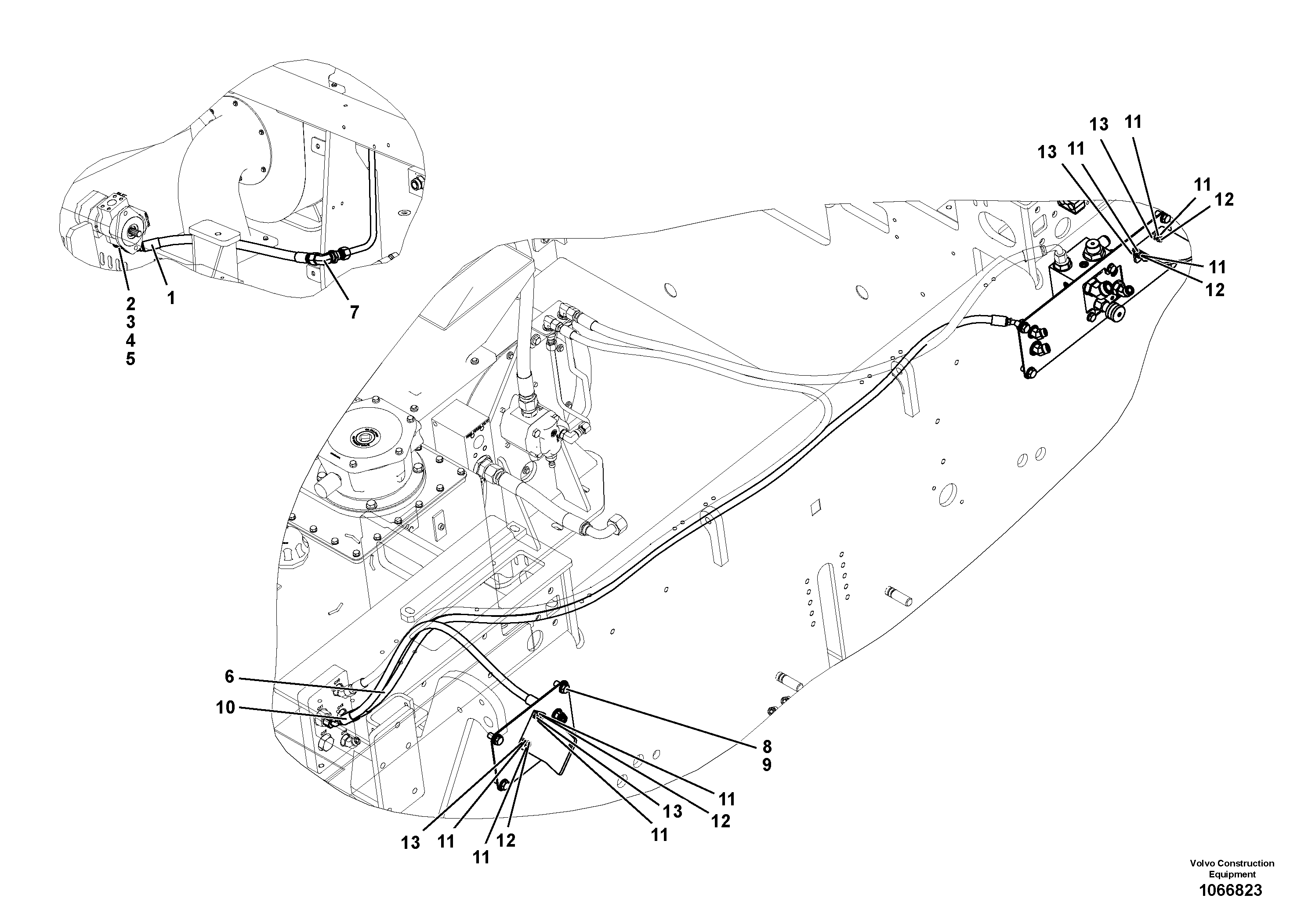 Timing gear casing VOE12760738 VOLVO