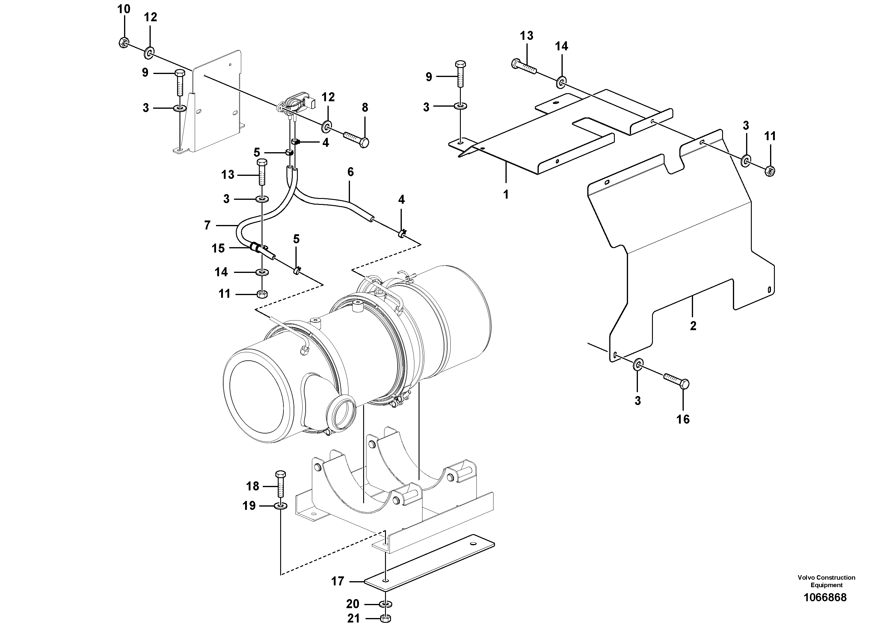 Mounting rail RM96701701 VOLVO