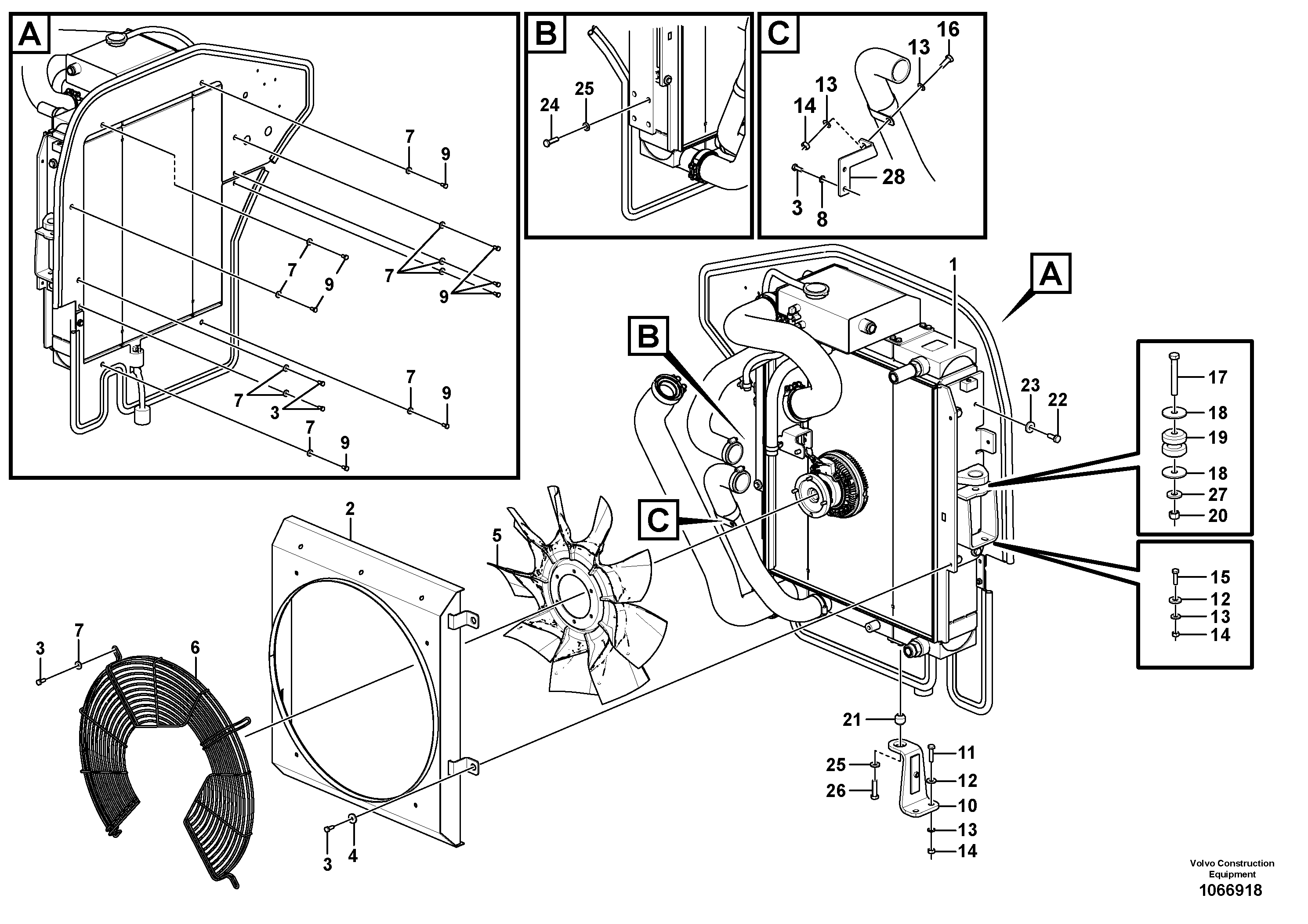 Seat frame VOE12790217 VOLVO